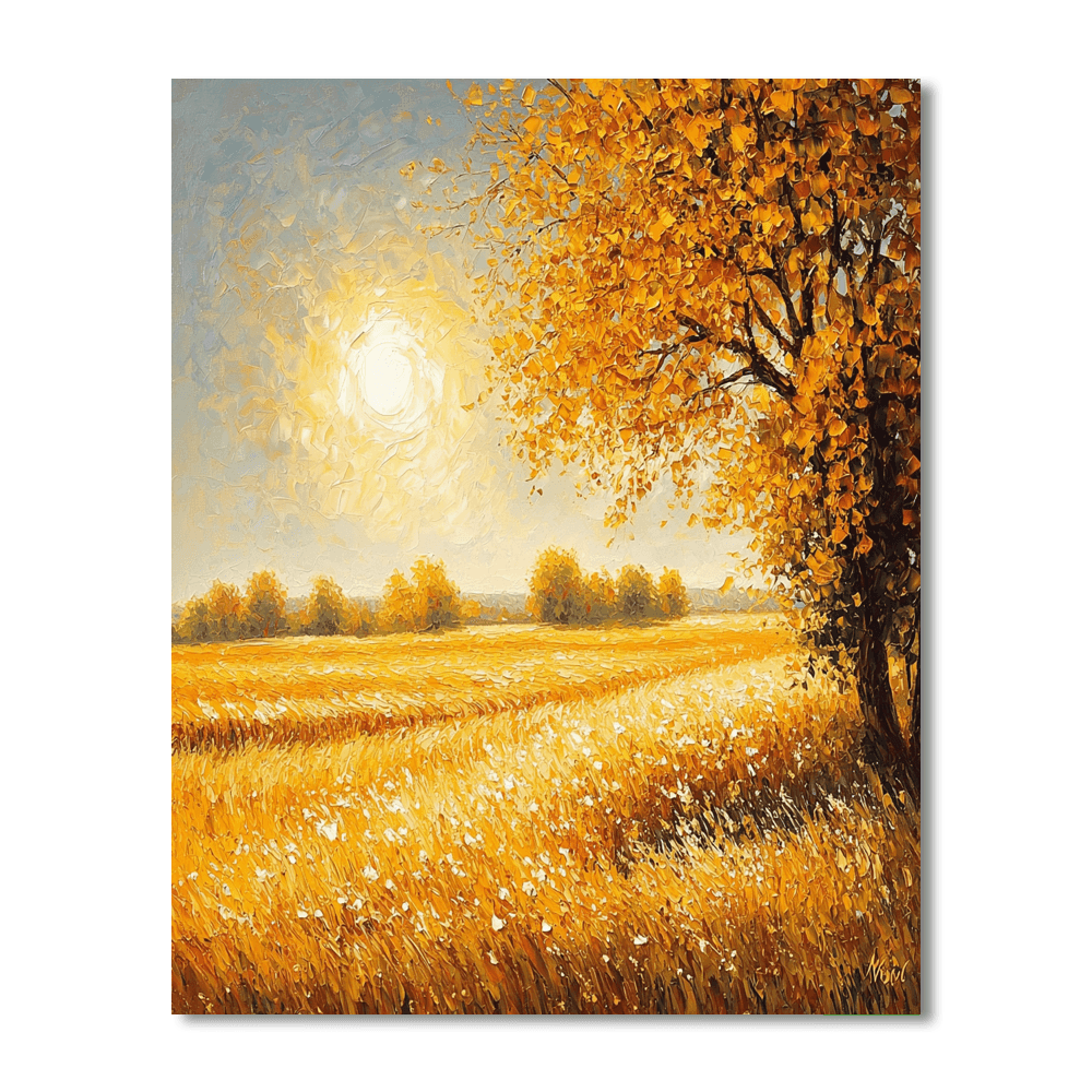 Claude Monet Inspired Fields Of Gold  Painting By Numbers Kit