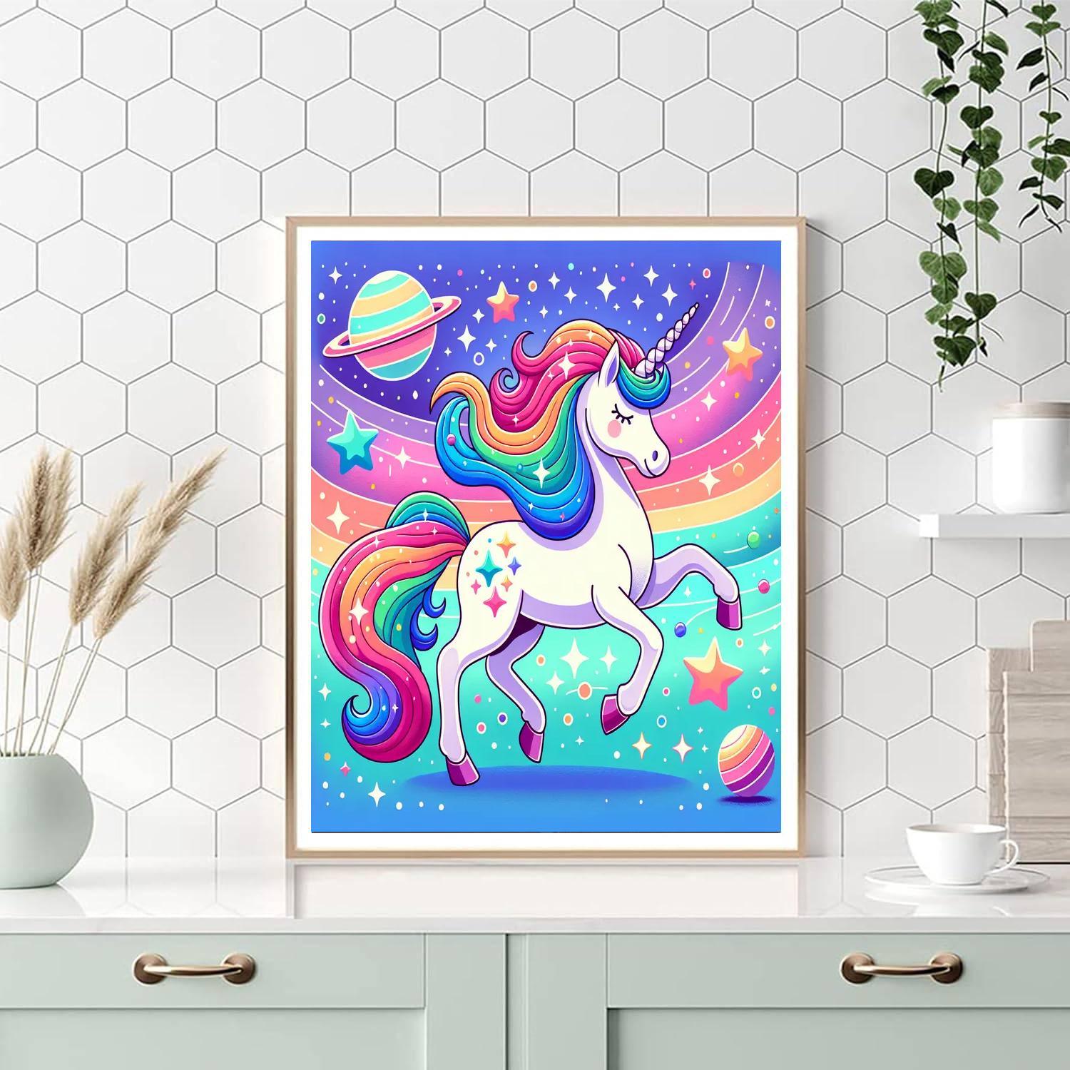 Galaxy Unicorn Adventure Paint By Color