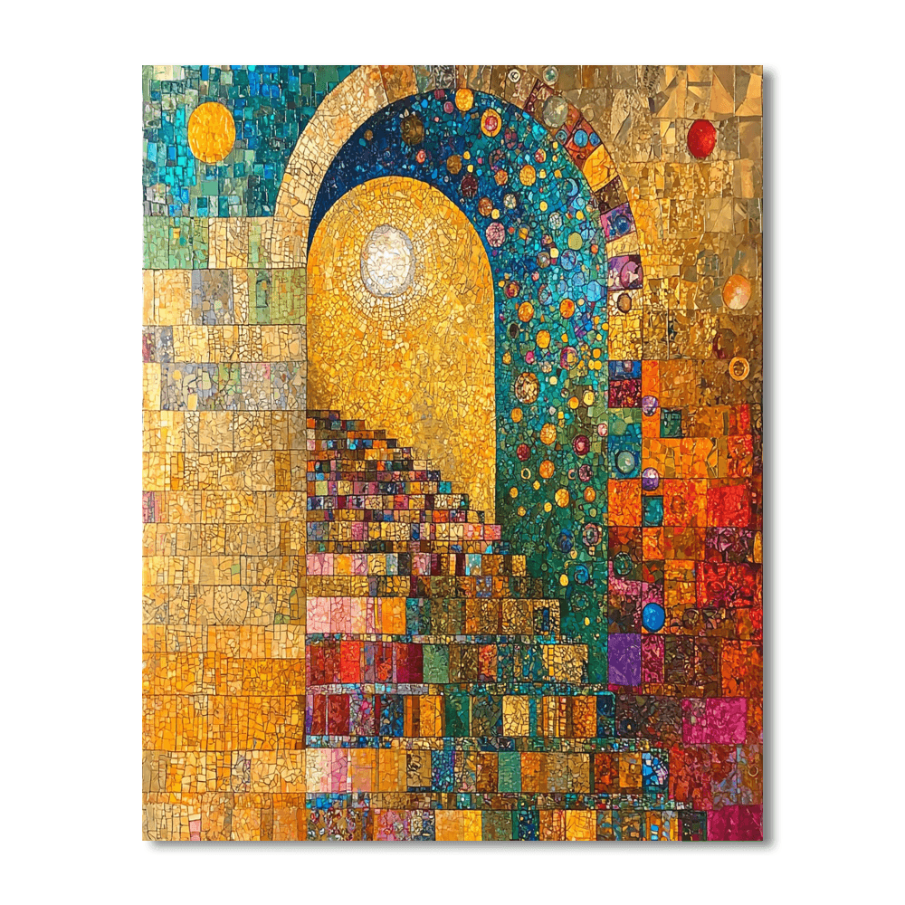 Gustav Klimt Inspired Mosaic Fantasy  Paint By Numbers