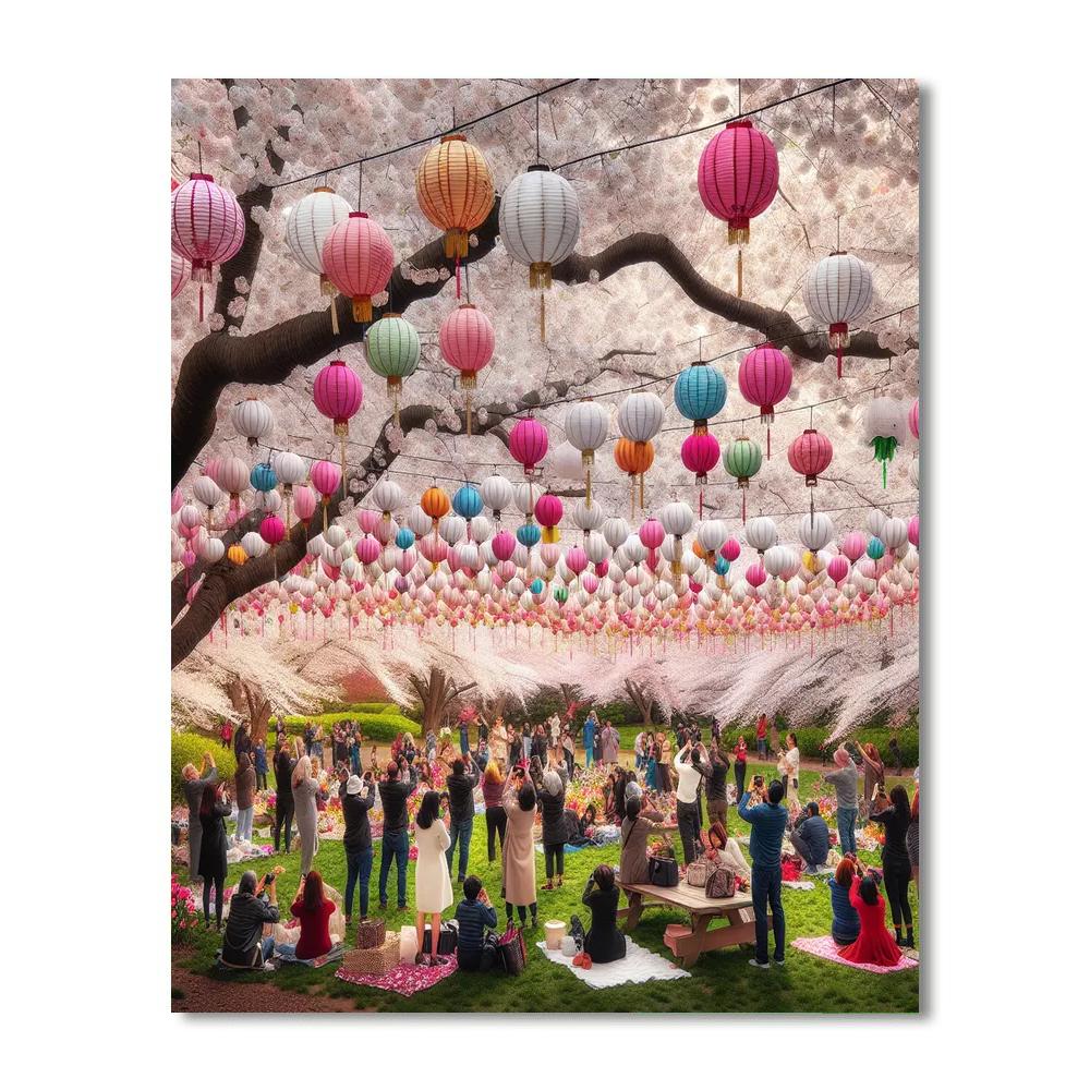 International Cherry Blossom Festival - Japan Paint By Color