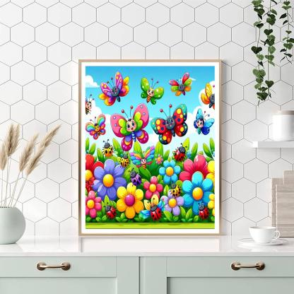 Garden Adventure Paint By Numbers Art