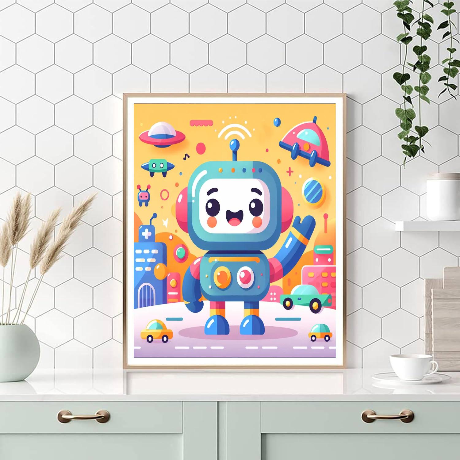 Epic Robots Painting Number Kit