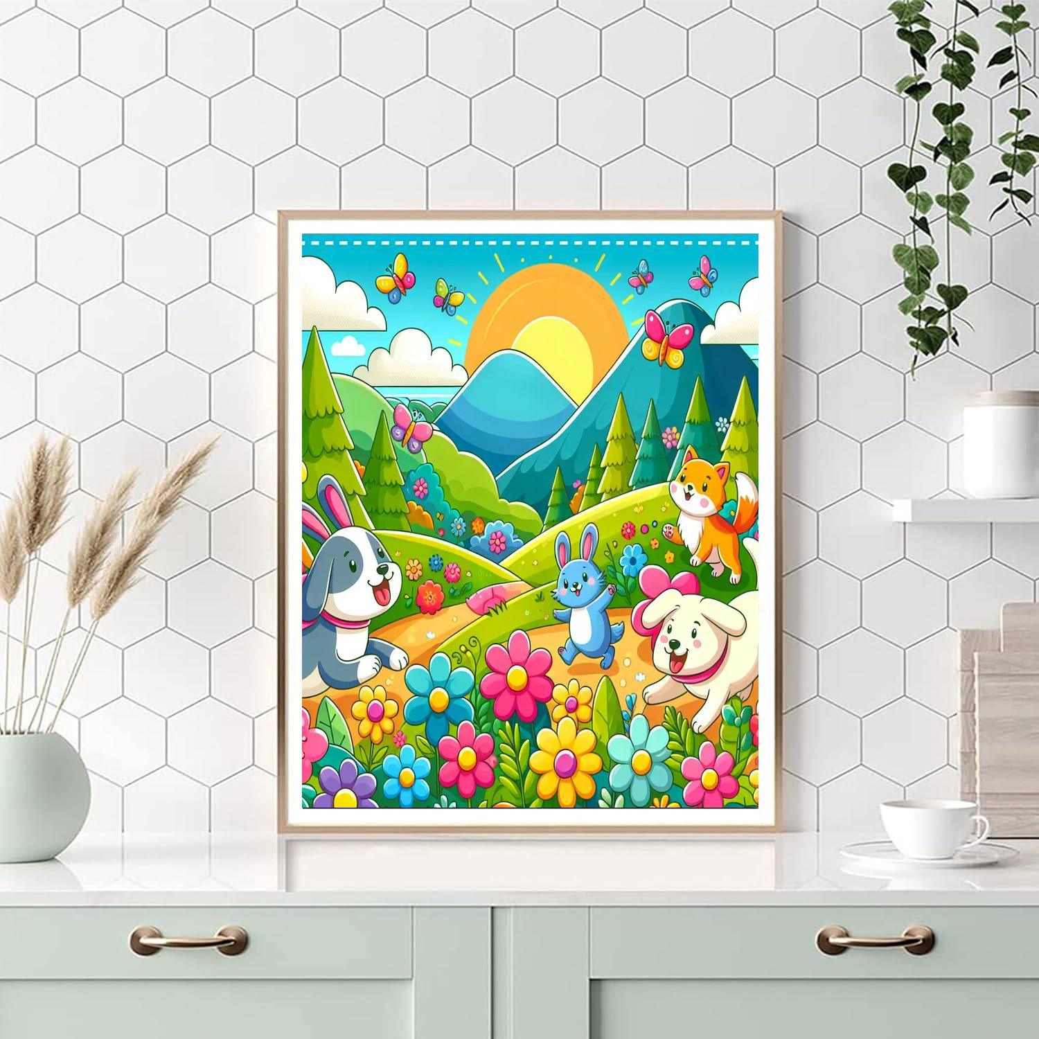 Whimsical Pet Adventure Paint By Number