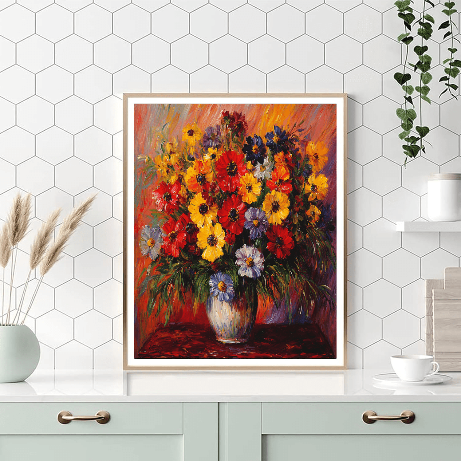 Renoir Inspired Timeless Garden Blooms  Painting By Numbers Kit