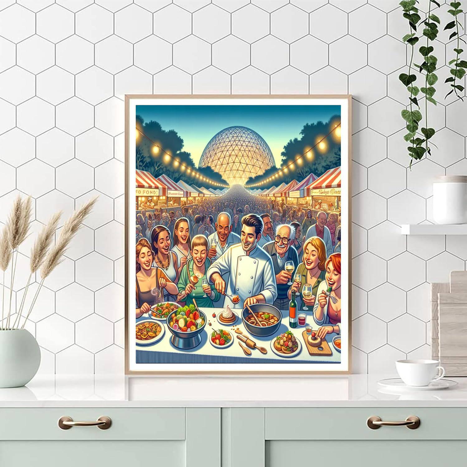 Epcot International Food & Wine Festival - Florida, Usa Paint By Numbers Kits