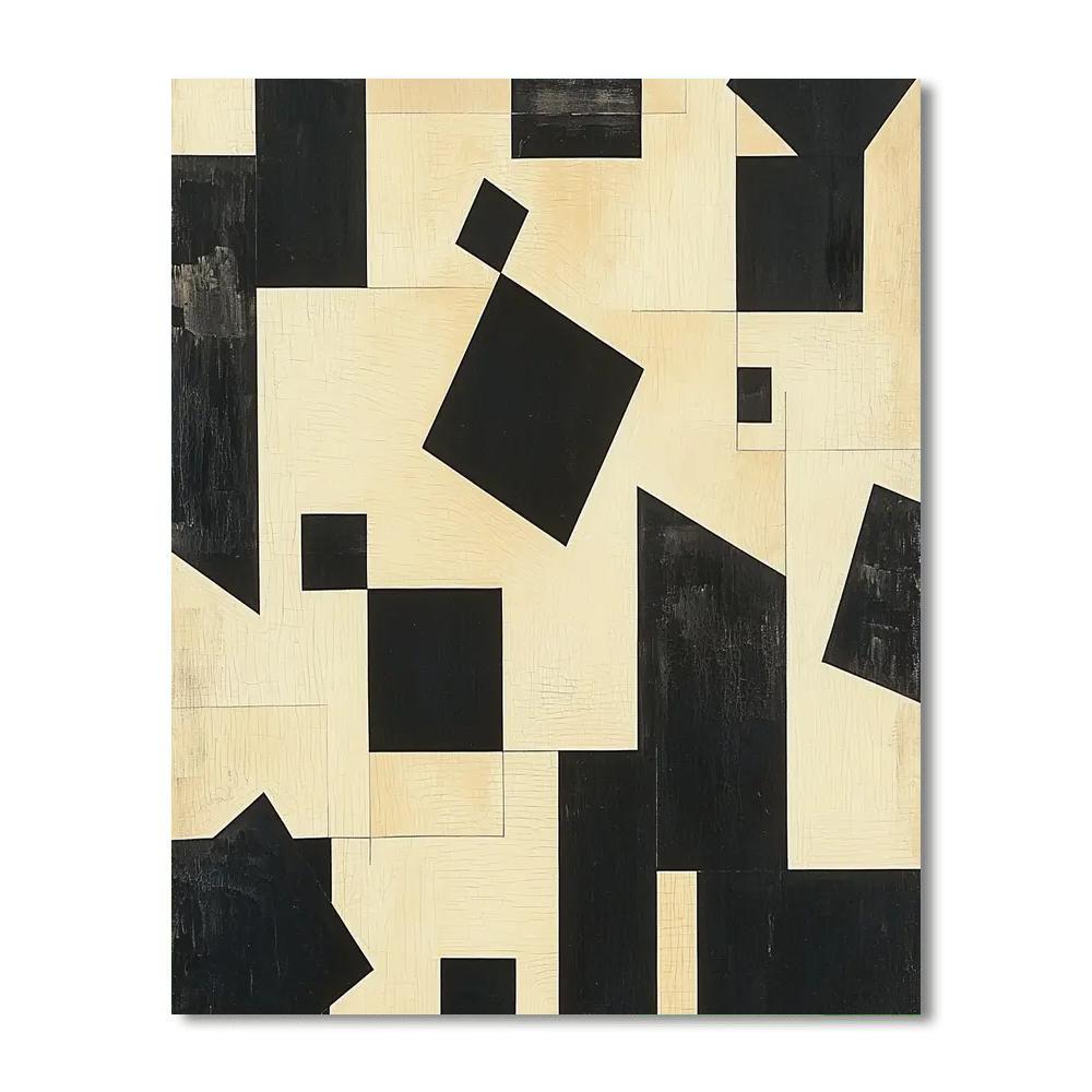 Kazimir Malevich Inspired Timeless Forms  Numbered Painting Kits