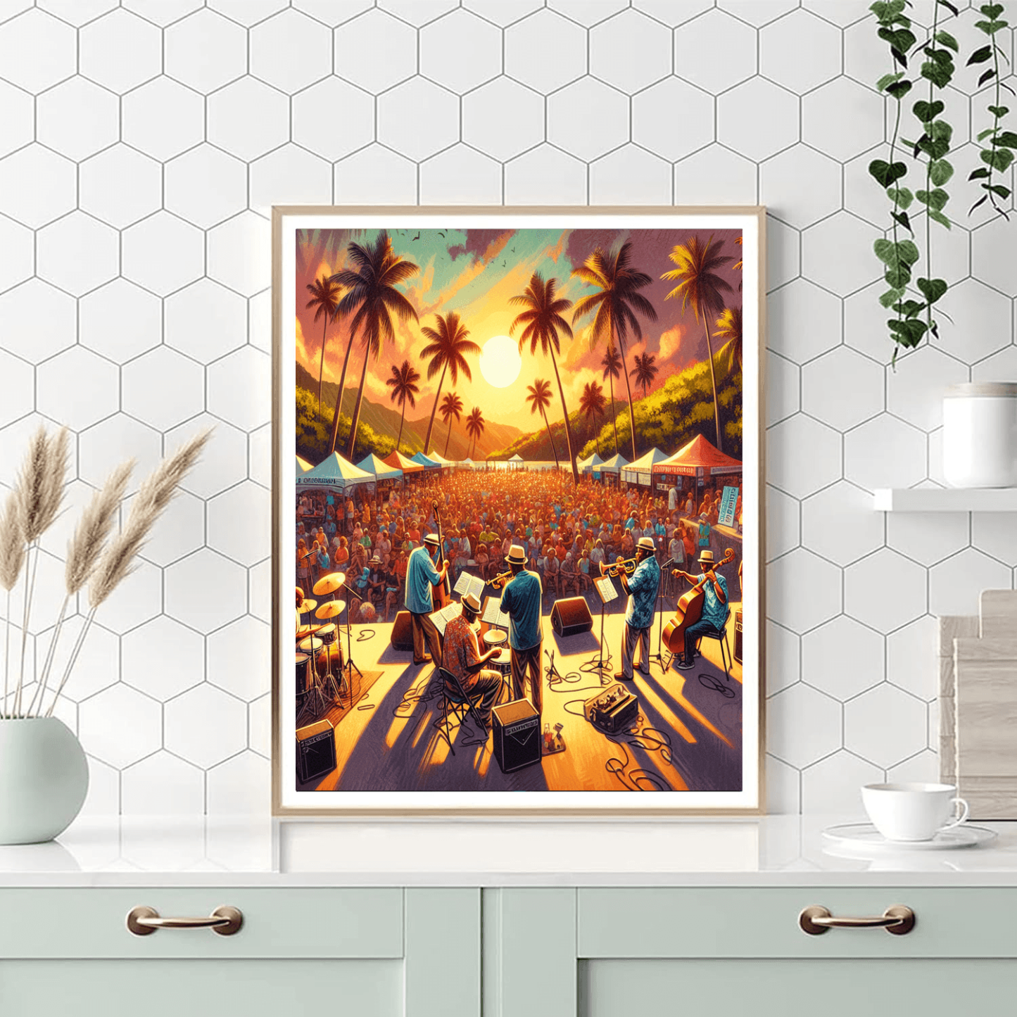 Puerto Rico Heineken Jazzfest Paint By Color