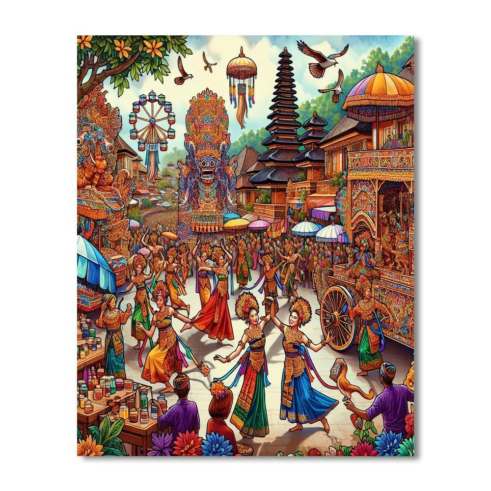 Bali Arts Festival - Denpasar Paint By Numbers Art