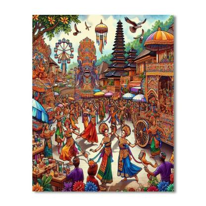Bali Arts Festival - Denpasar Paint By Numbers Art