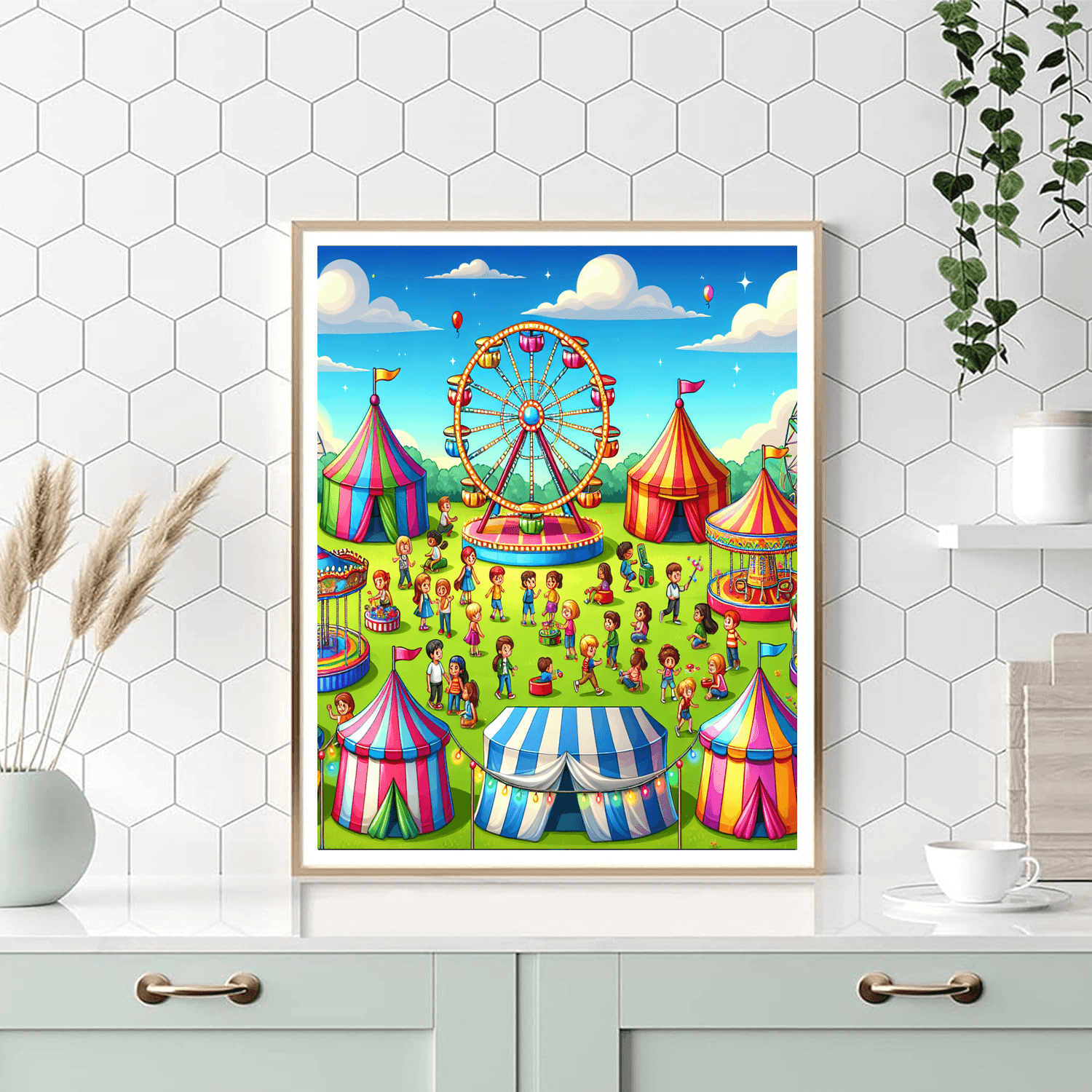 Fun Carnival Adventure Painting Number Kit