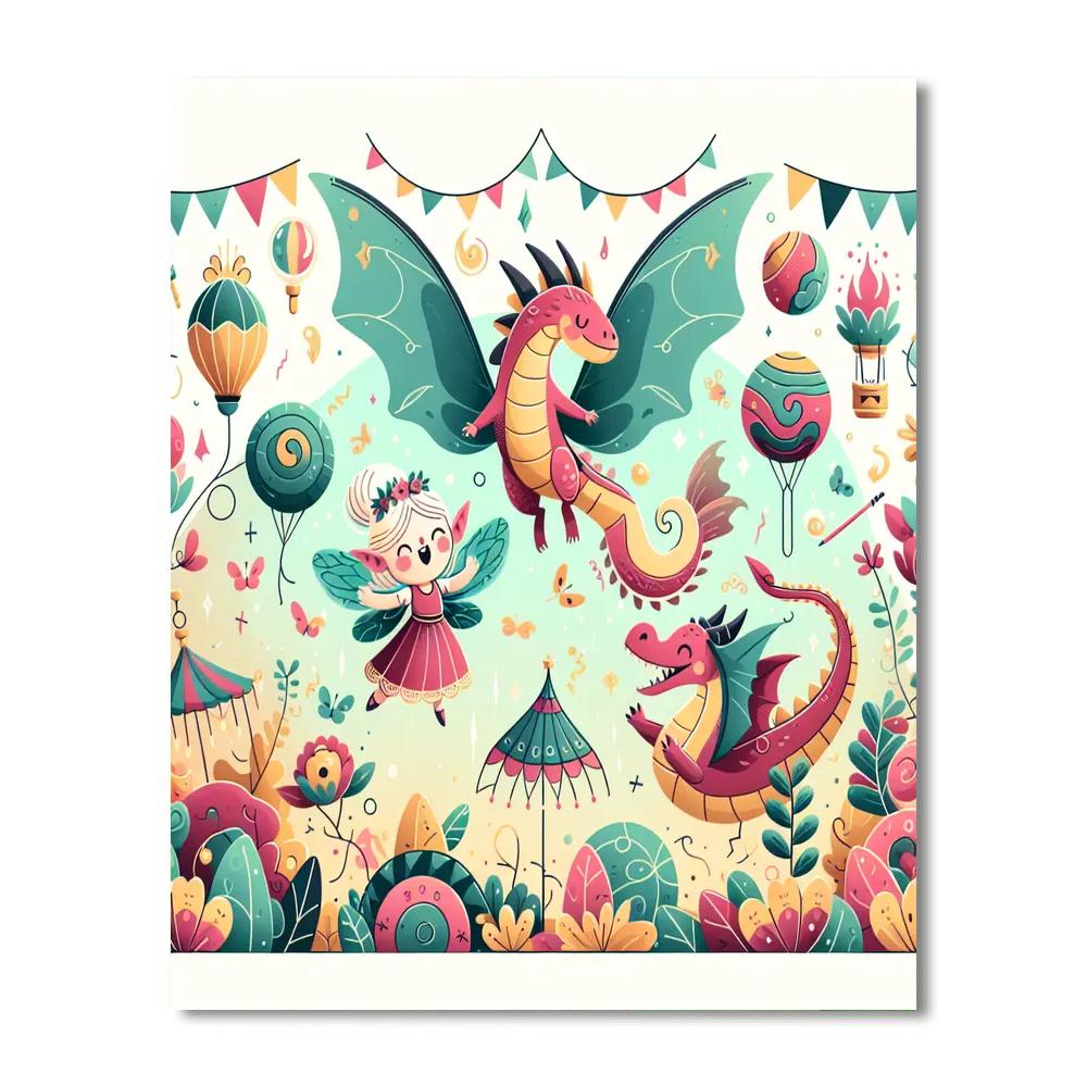 Fantasy Festival Fiesta Number Painting