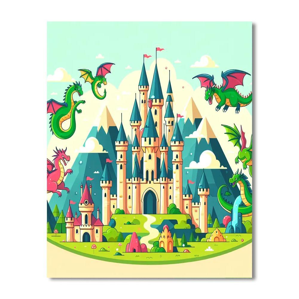 Fantasy Kingdom Escape Paint By Color