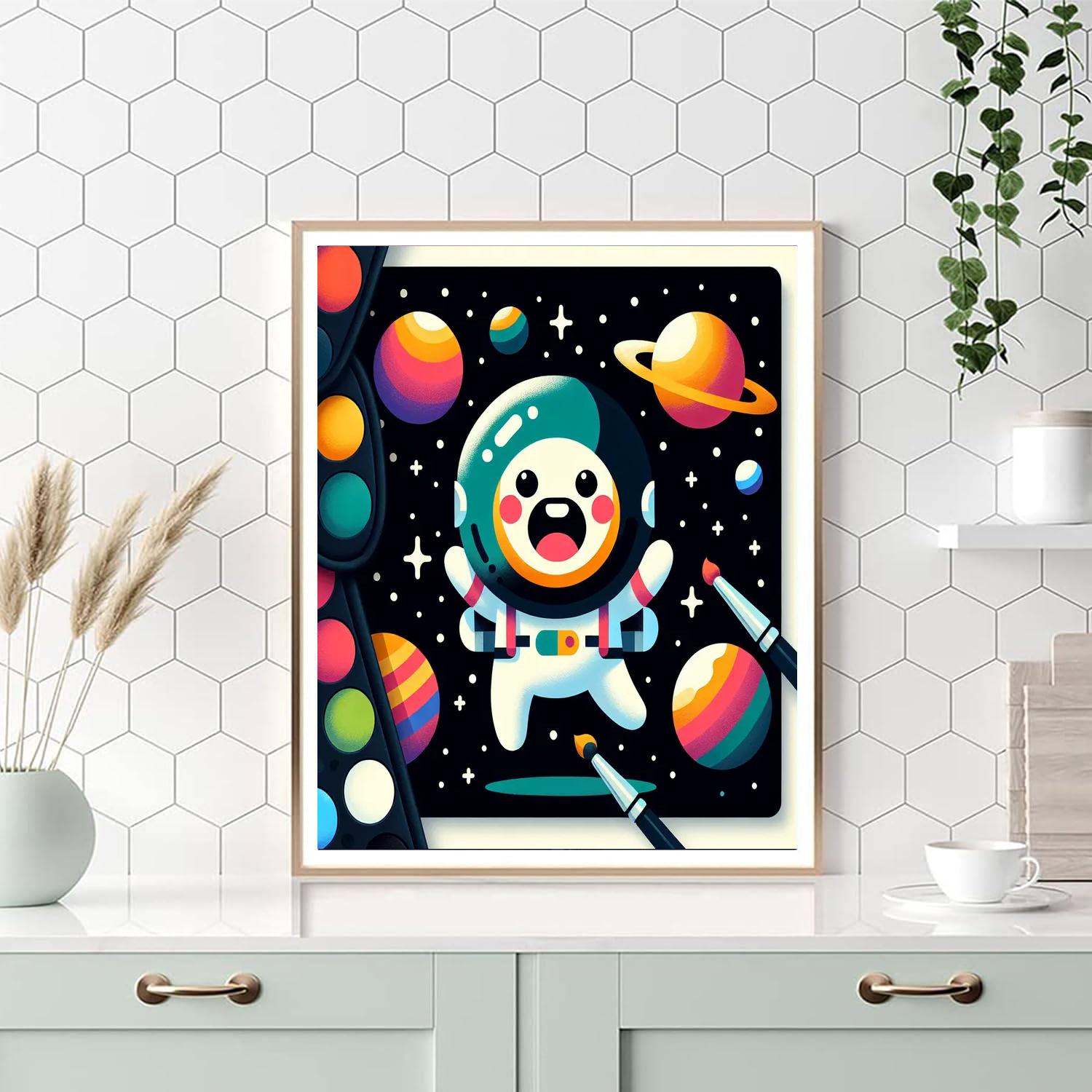 Space Adventure Explorer Painting By Numbers Kit