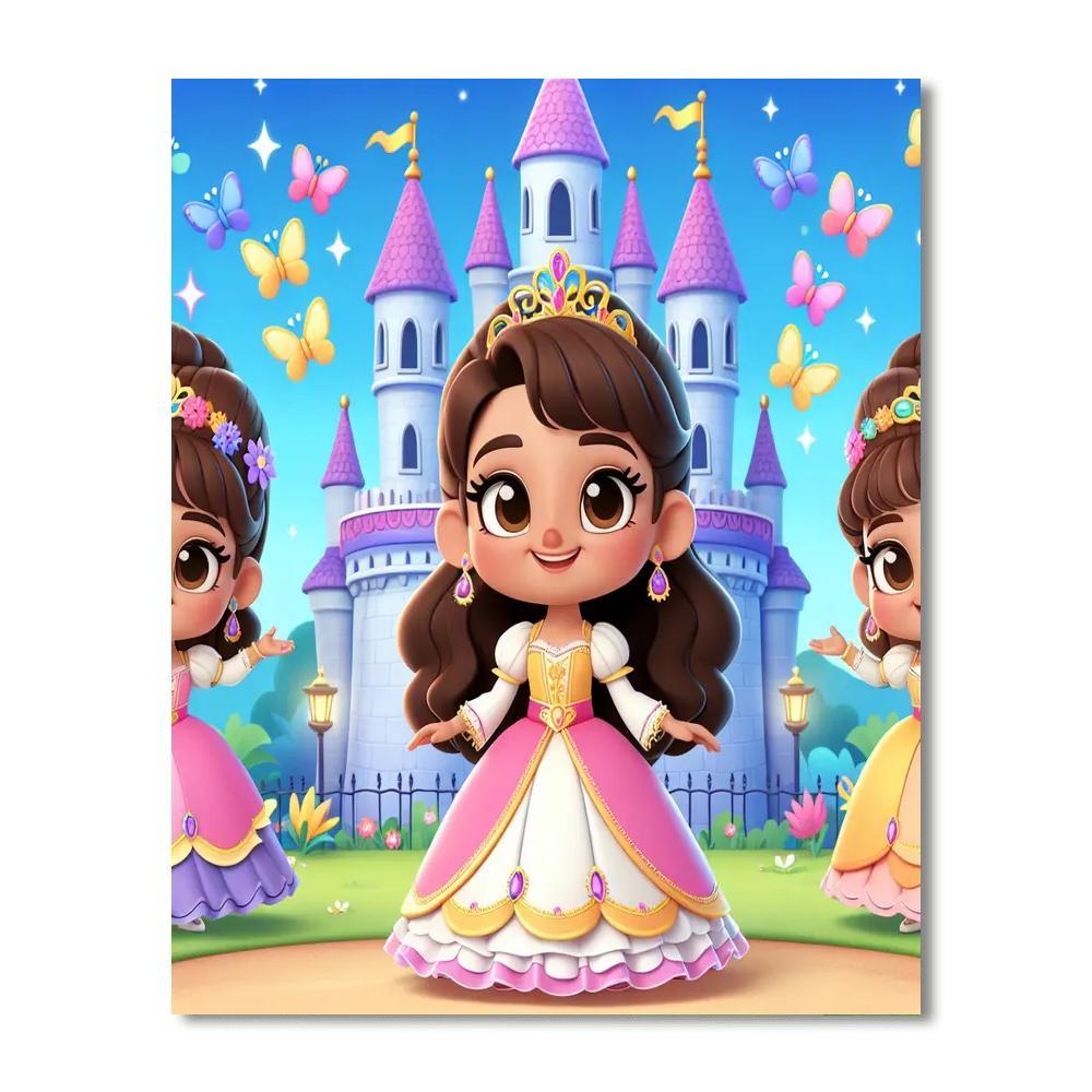 Magical Princess Kingdom Number Painting
