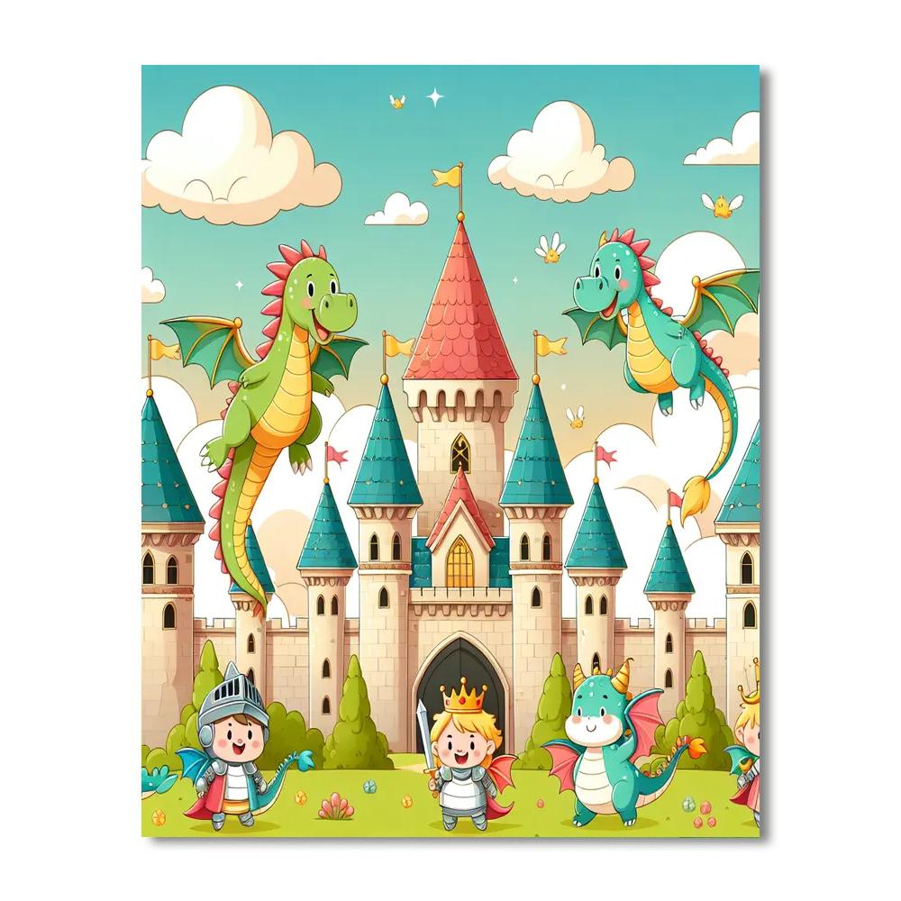 Castle Kingdom Adventures Numbered Painting Kits