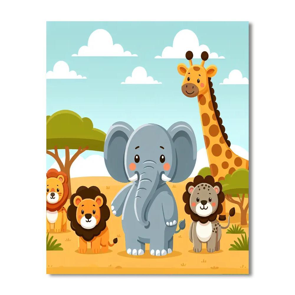 Exploratory Safari Adventure Painting Number Kit