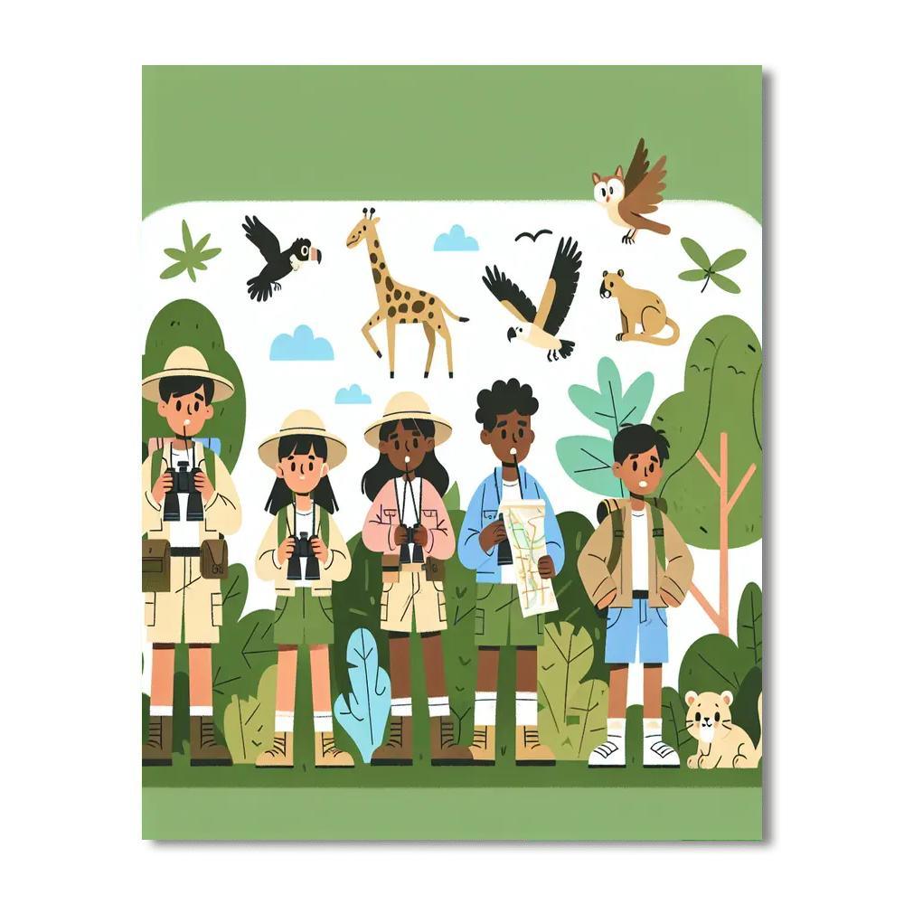 Explorer's Jungle Quest DIY Paint By Numbers