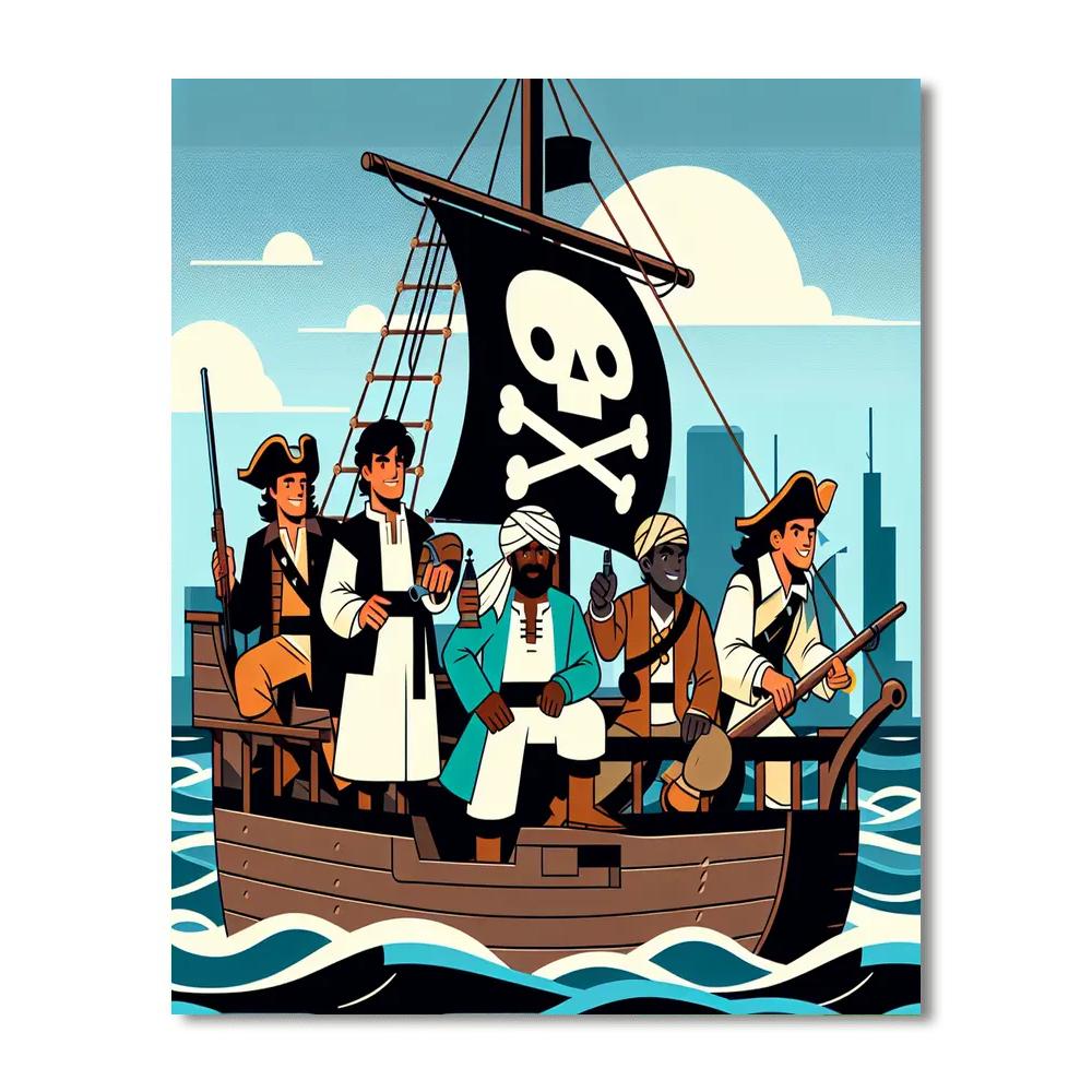 Pirate Crew Numbered Painting Kits