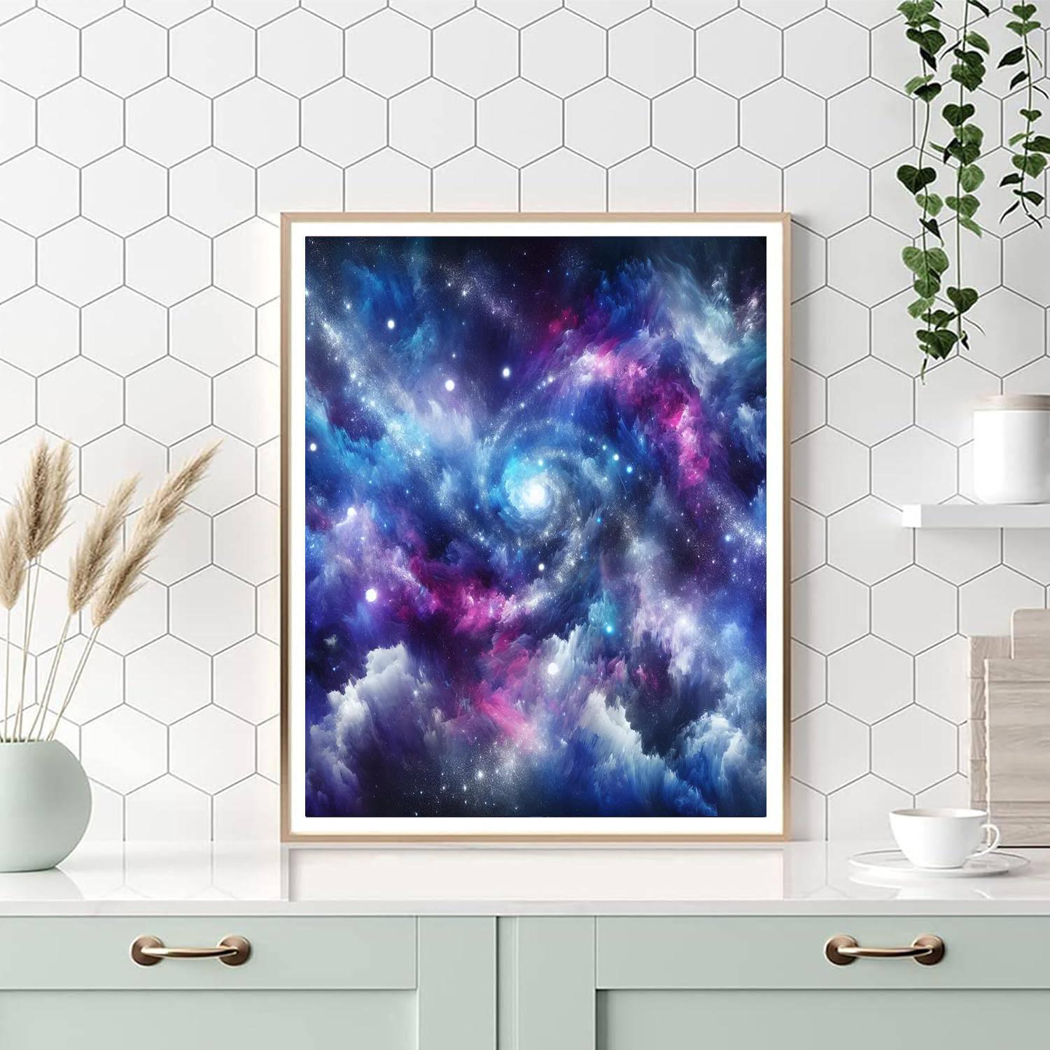 Cosmic Dreamscape Mural Painting Number Kit