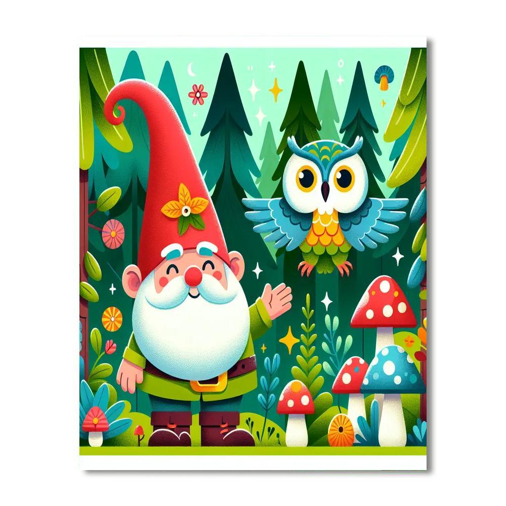 Mystic Woodlands Paint By Numbers Art