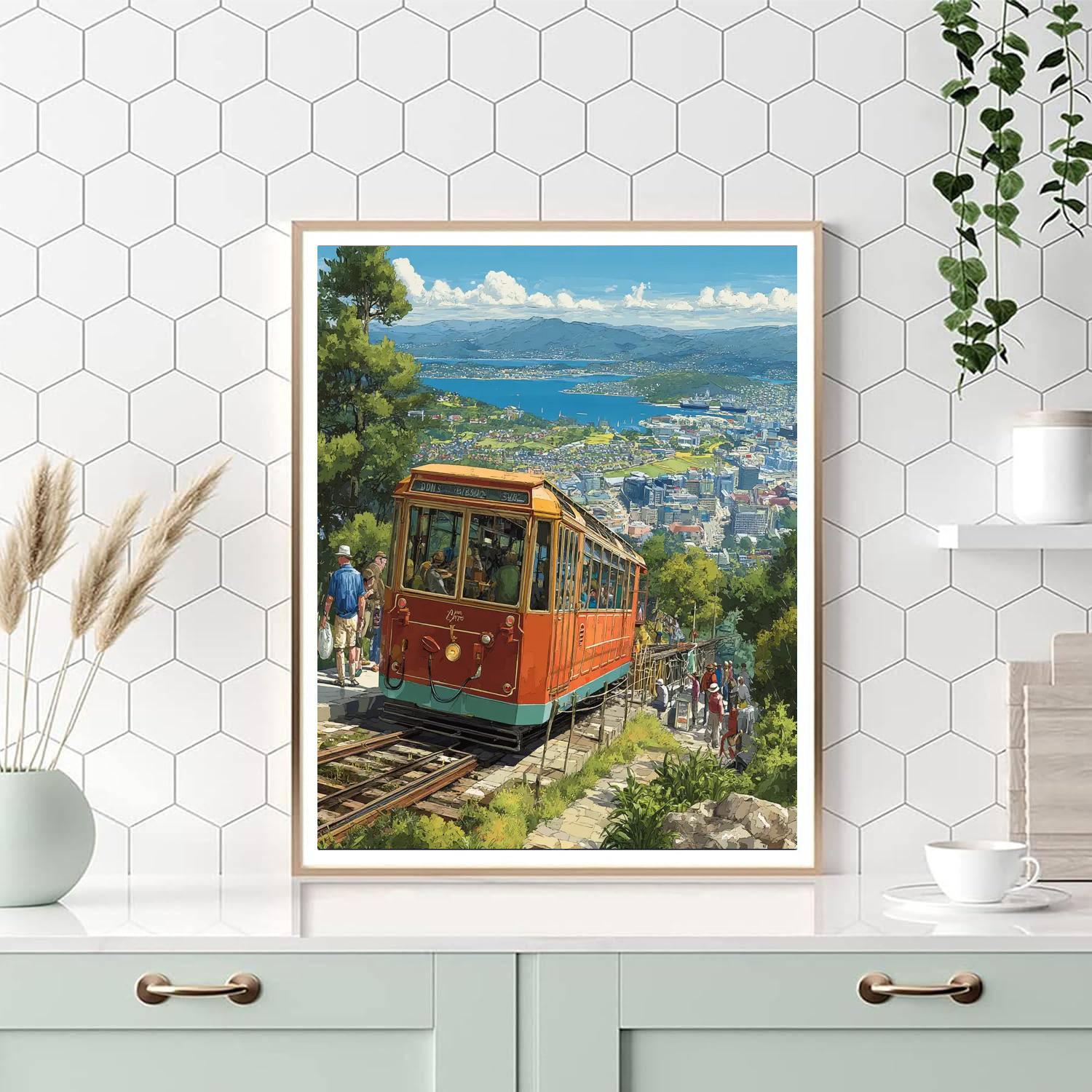 Wellington Cable Car DIY Paint By Numbers