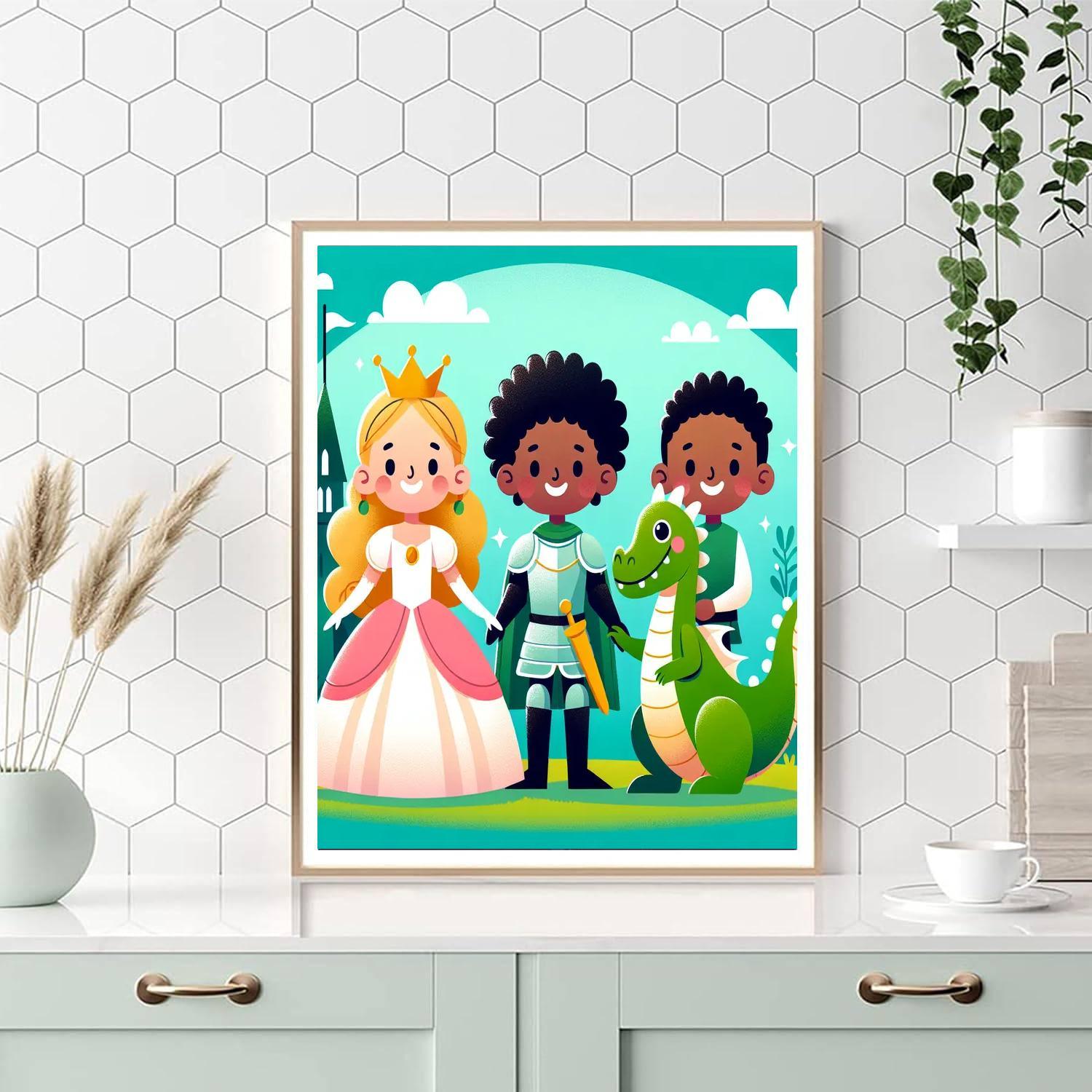 Charming Storybook Characters Paint By Color