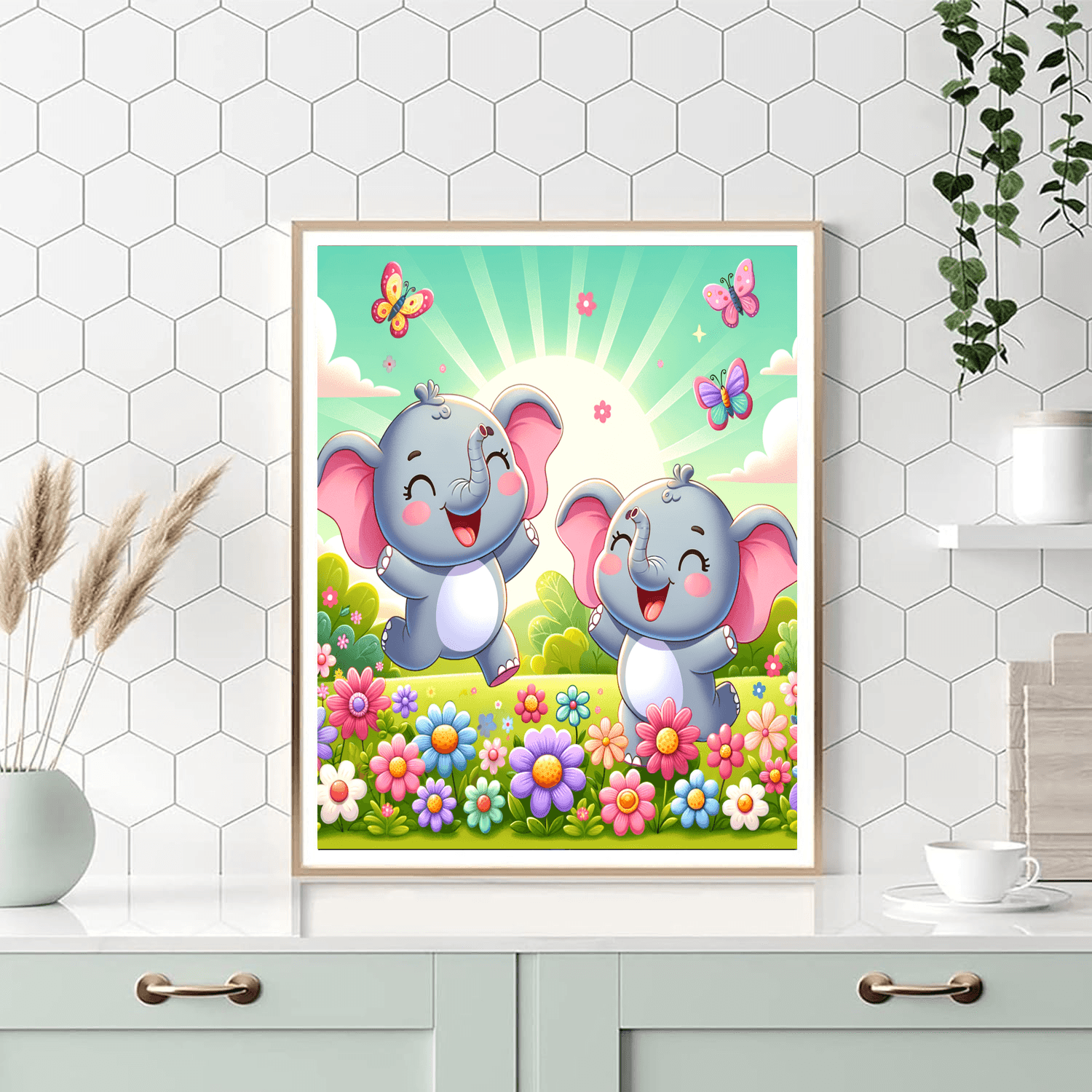Enchanted Elephants Paint By Color