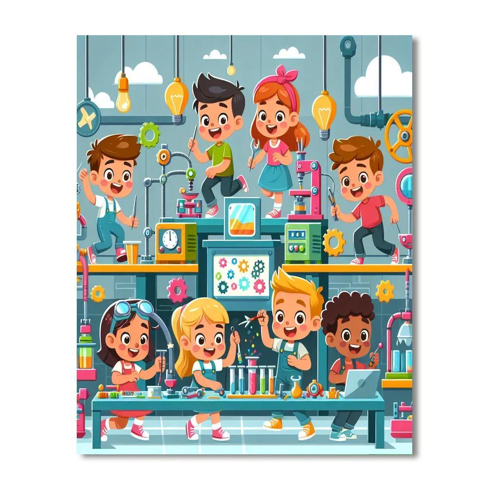 Incredible Invention Factory Paint By Numbers Kits