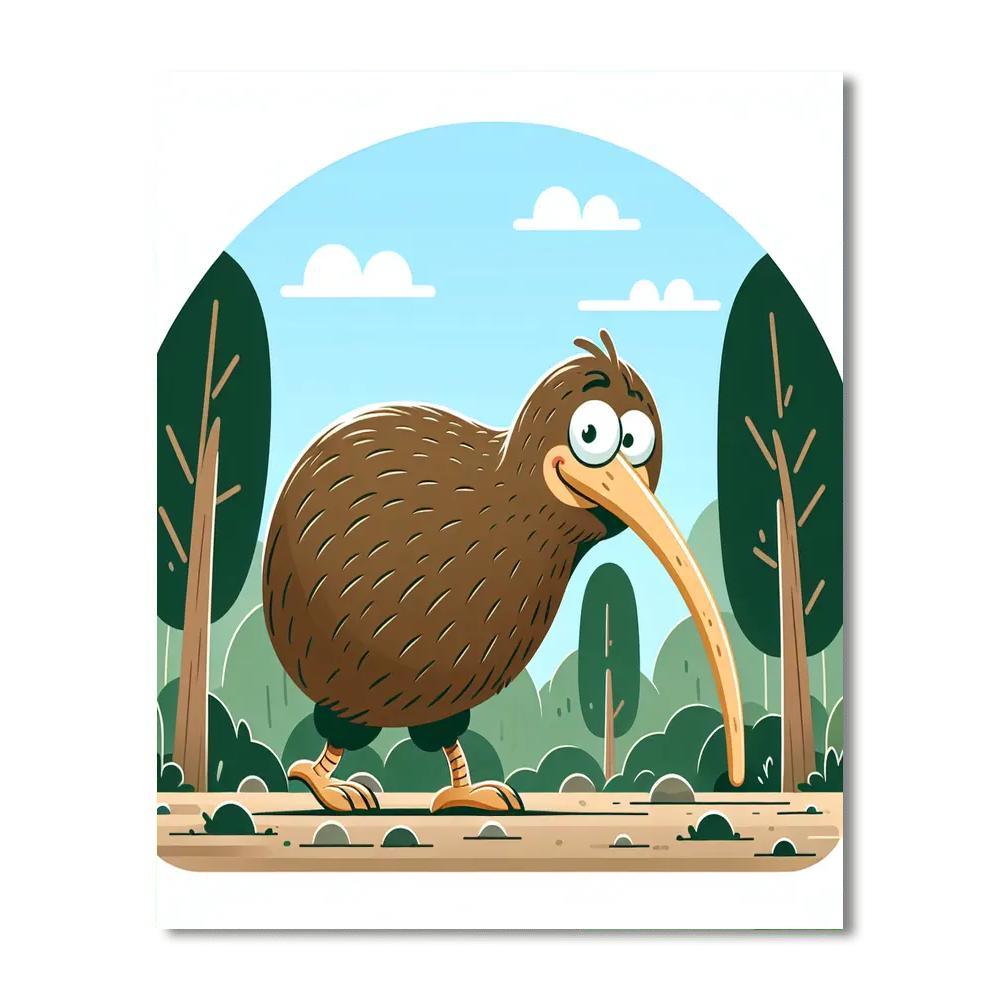 Kooky Kiwi Painting By Numbers Kit