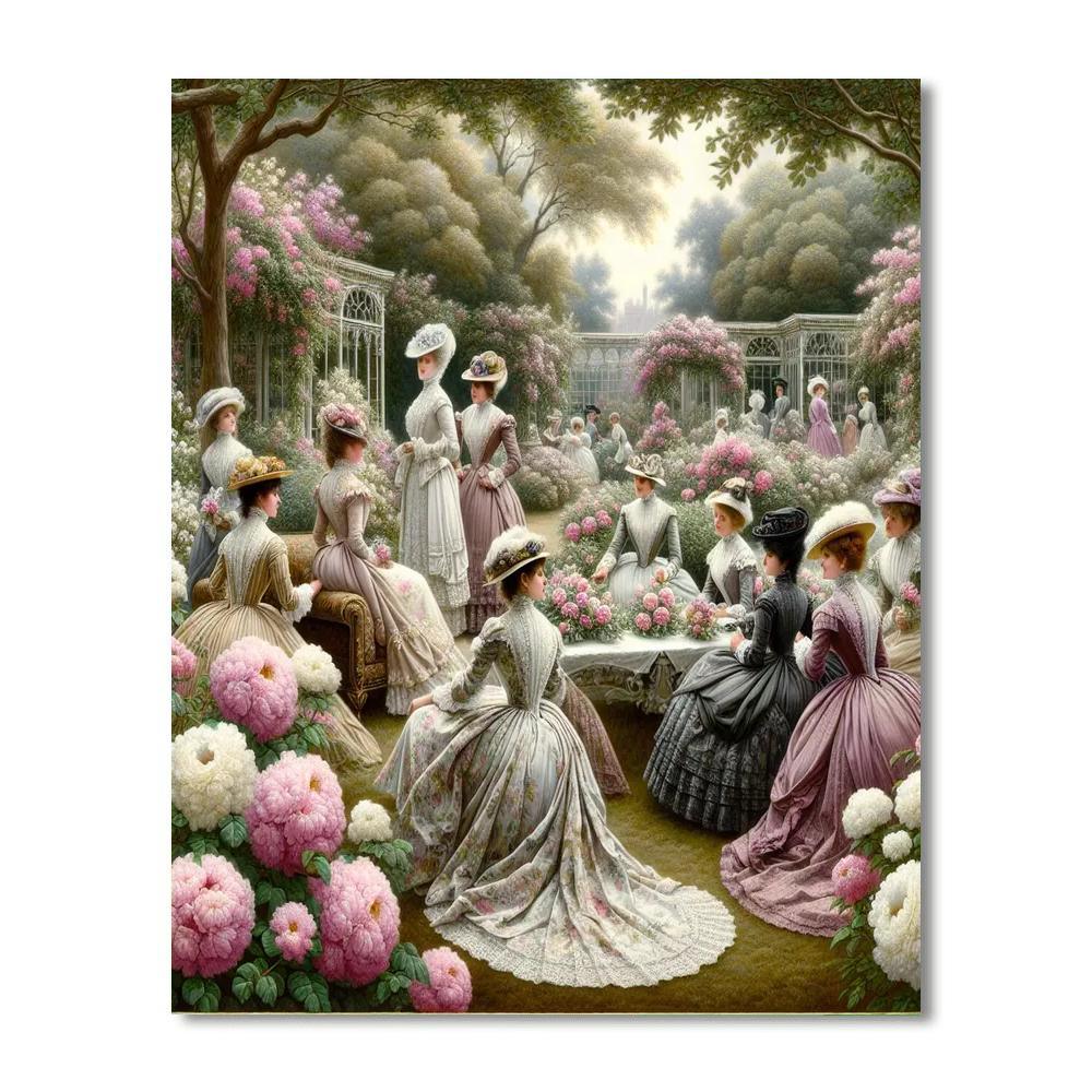 Victorian Garden Soiree Numbered Painting Kits