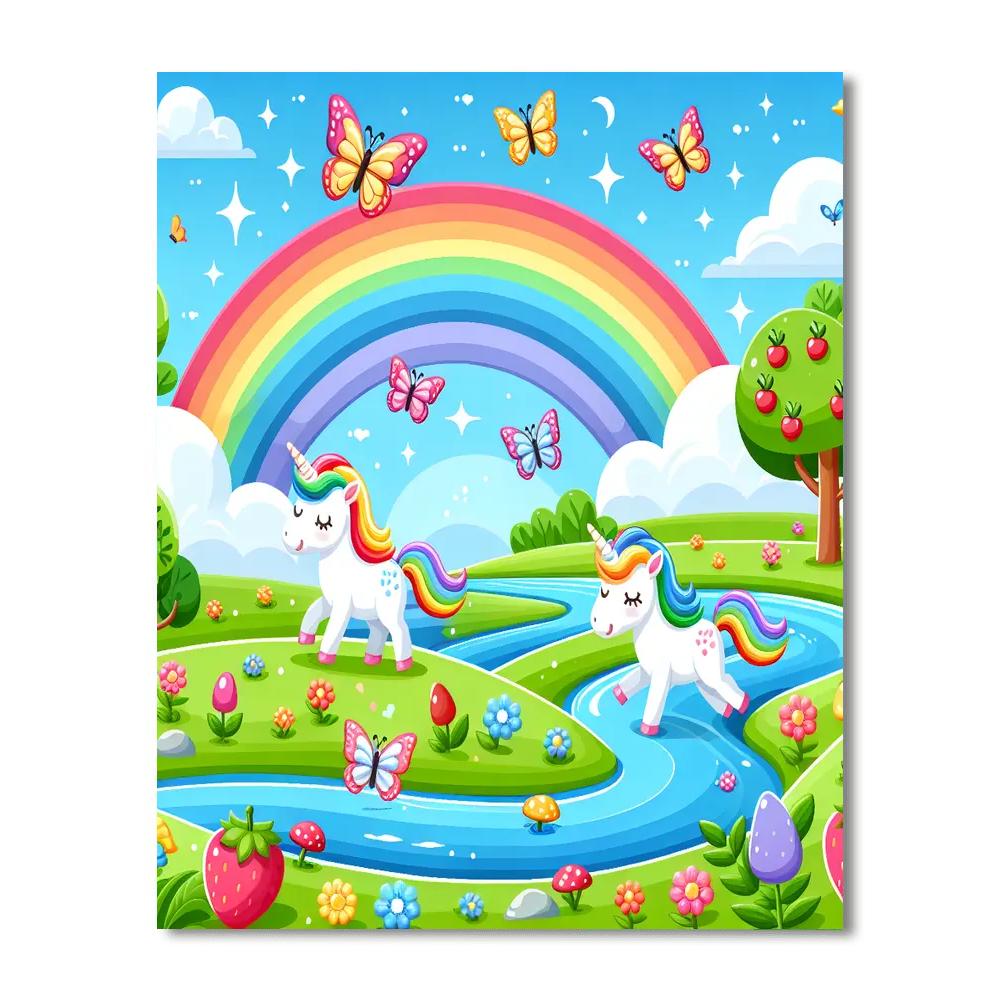 Unicorn Paradise Paint By Numbers Art