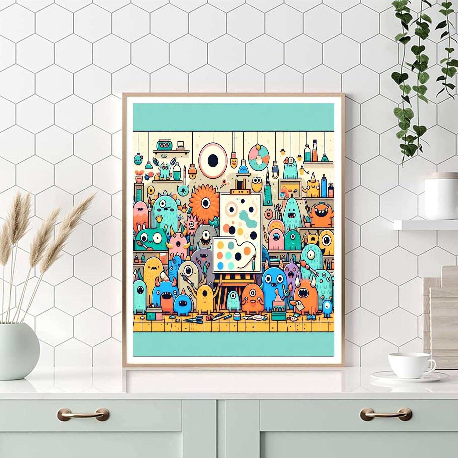 Creative Monster Workshop Numbered Painting Kits