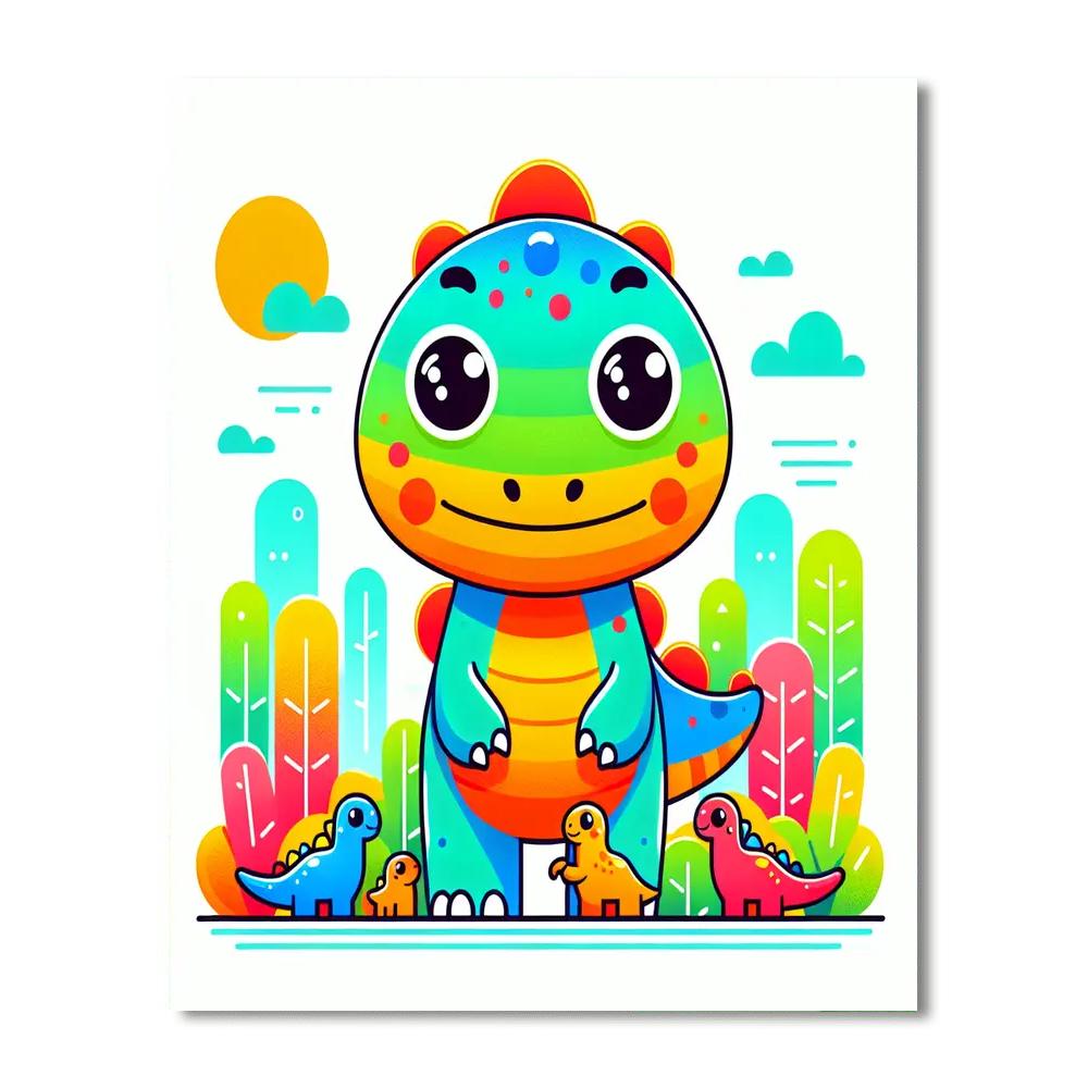 Gigantic Dinosaur Discovery Paint By Number