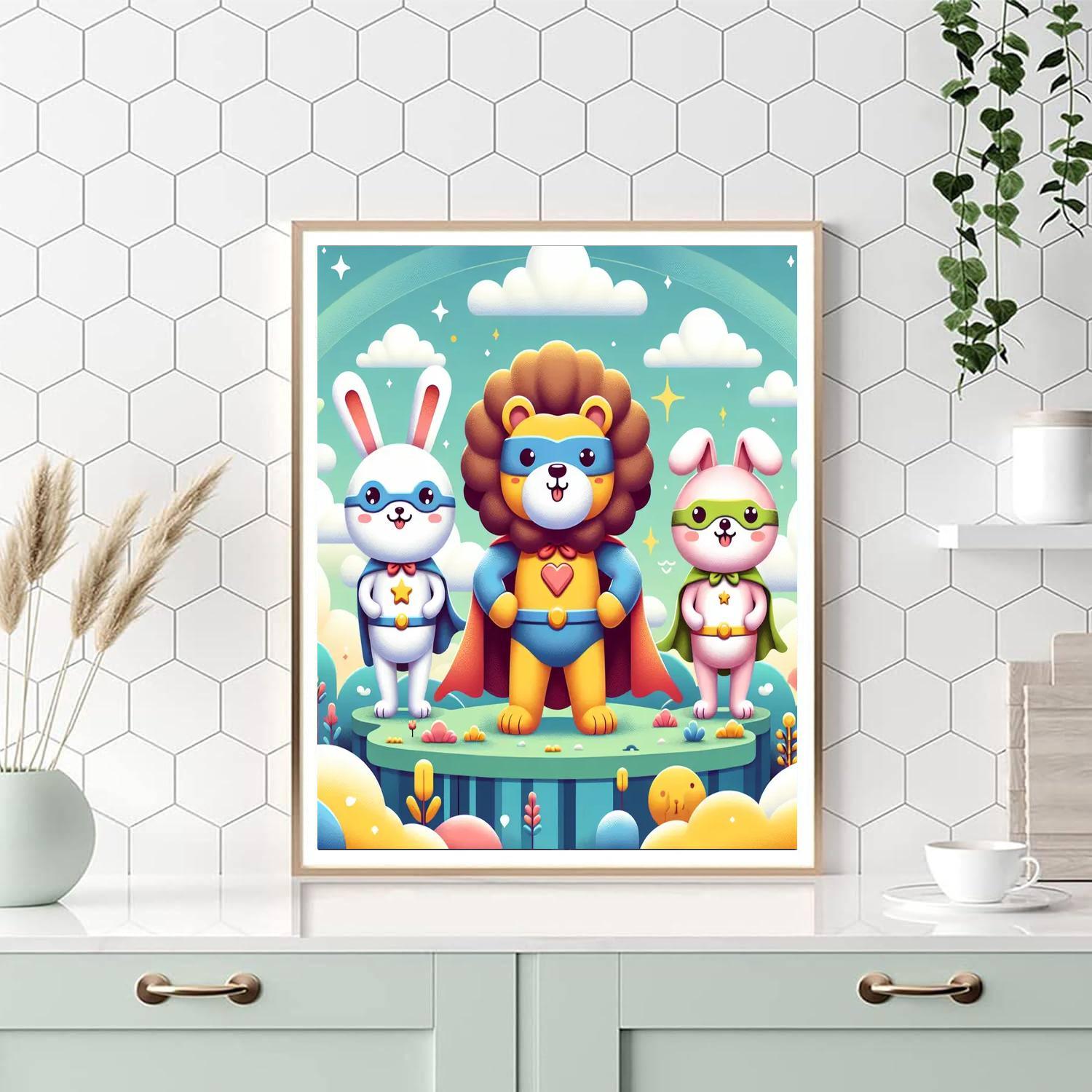 Heroic Animal Friends Paint By Numbers