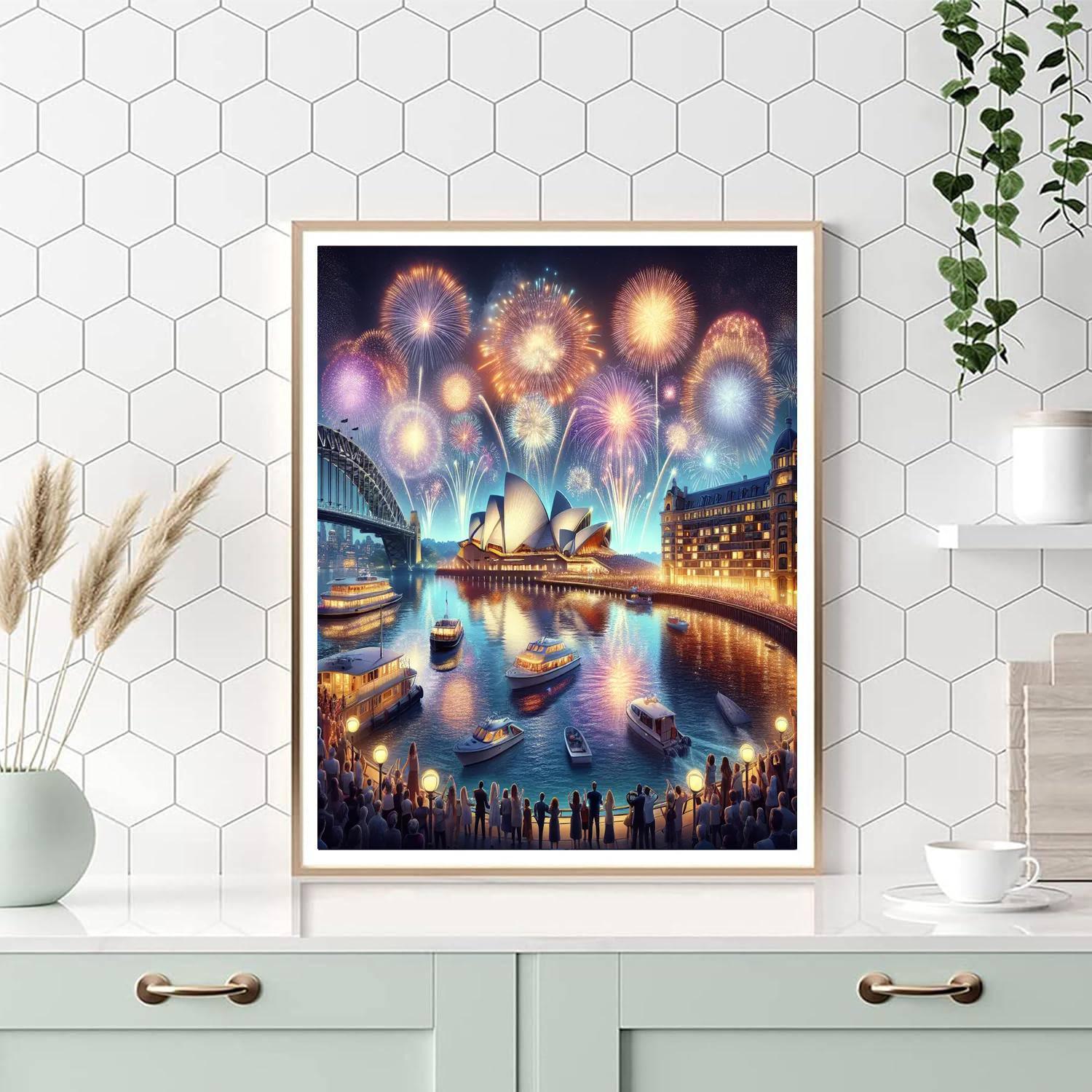 Sydney New Year’s Eve - Australia Painting By Numbers Kit