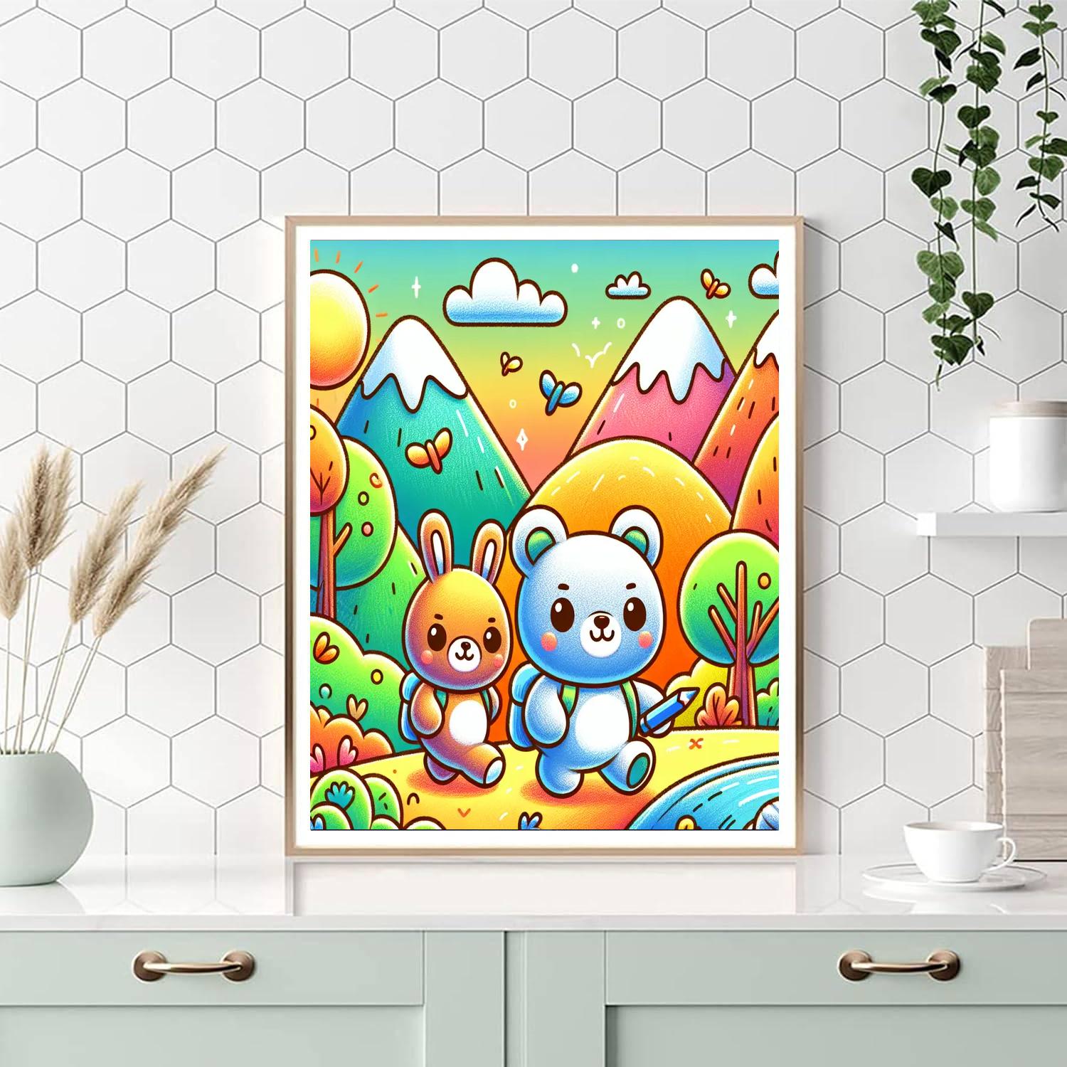 Crayon Critter Caper Numbered Painting Kits