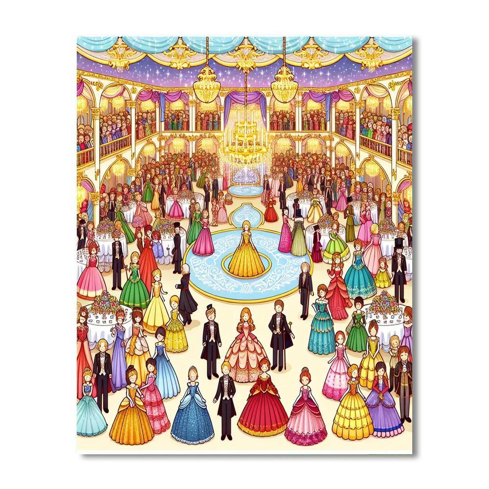Royal Palace Ball Paint By Numbers