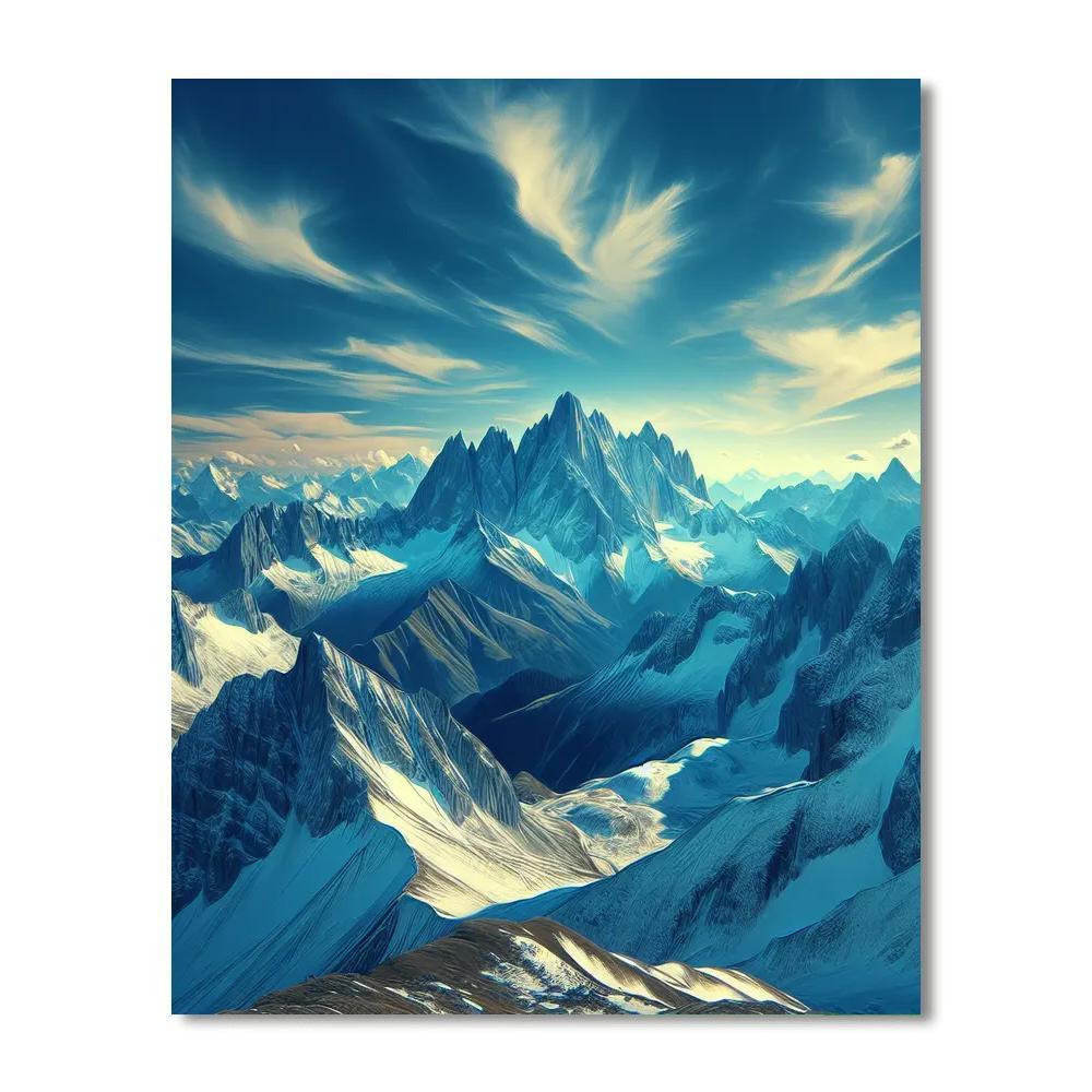 Mystic Mountain Vista Paint By Number