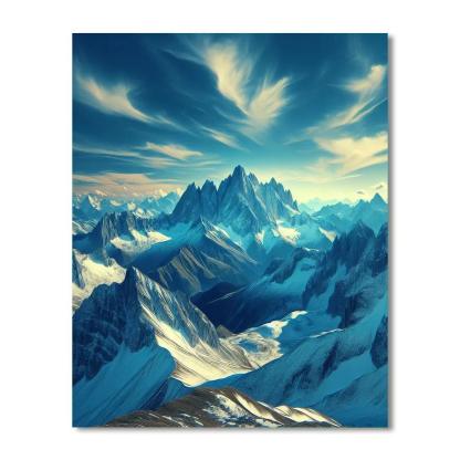 Mystic Mountain Vista Paint By Number