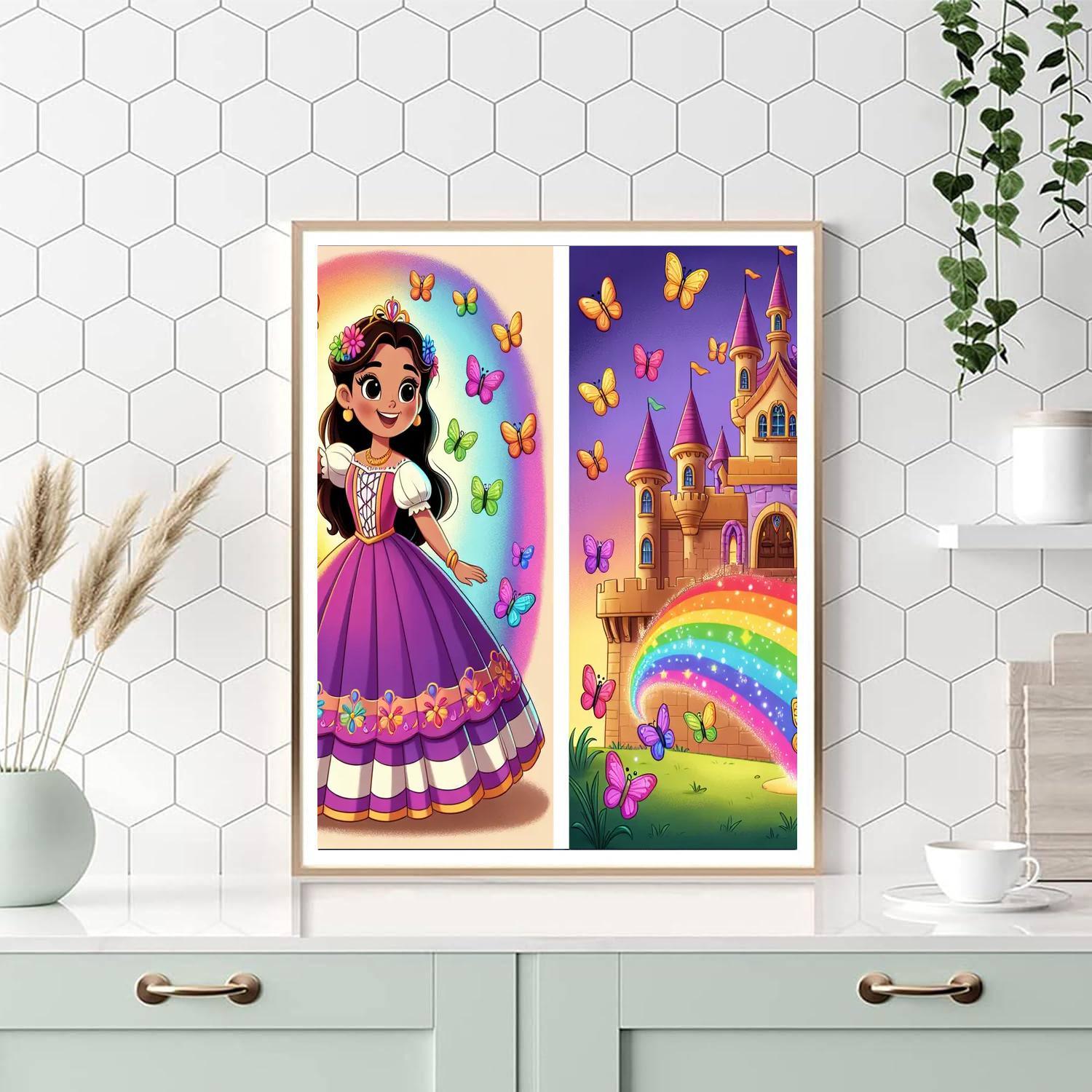 Royal Princess Castle Number Painting