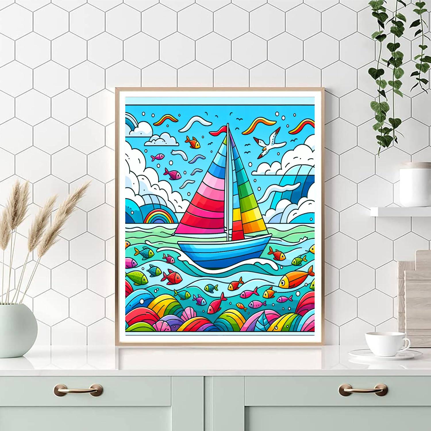 Ocean Journey Painting Number Kit