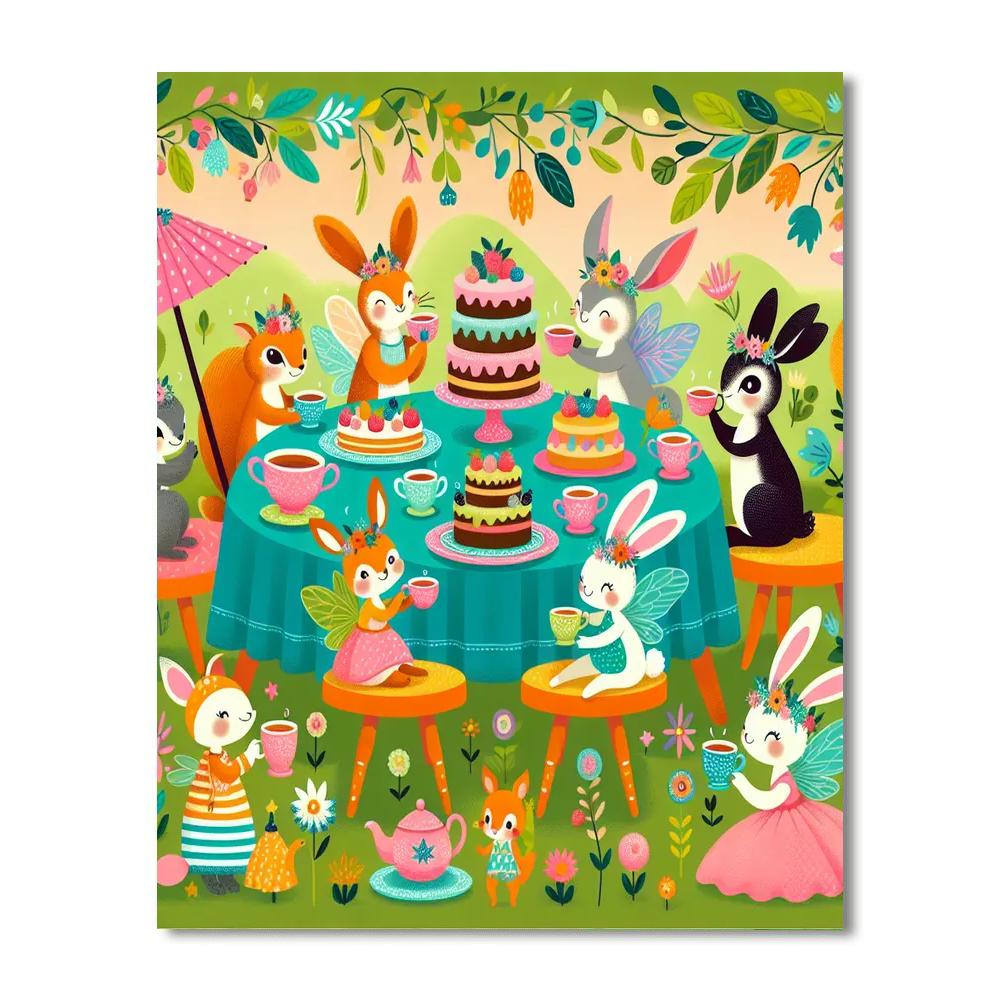 Magic Garden Tea Party Paint By Numbers