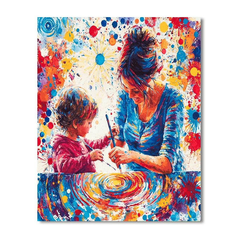 Hands That Shape The Future Number Painting