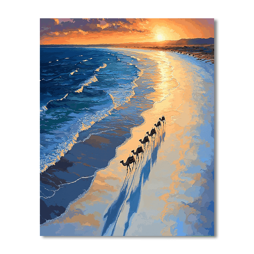 Cable Beach DIY Paint By Numbers