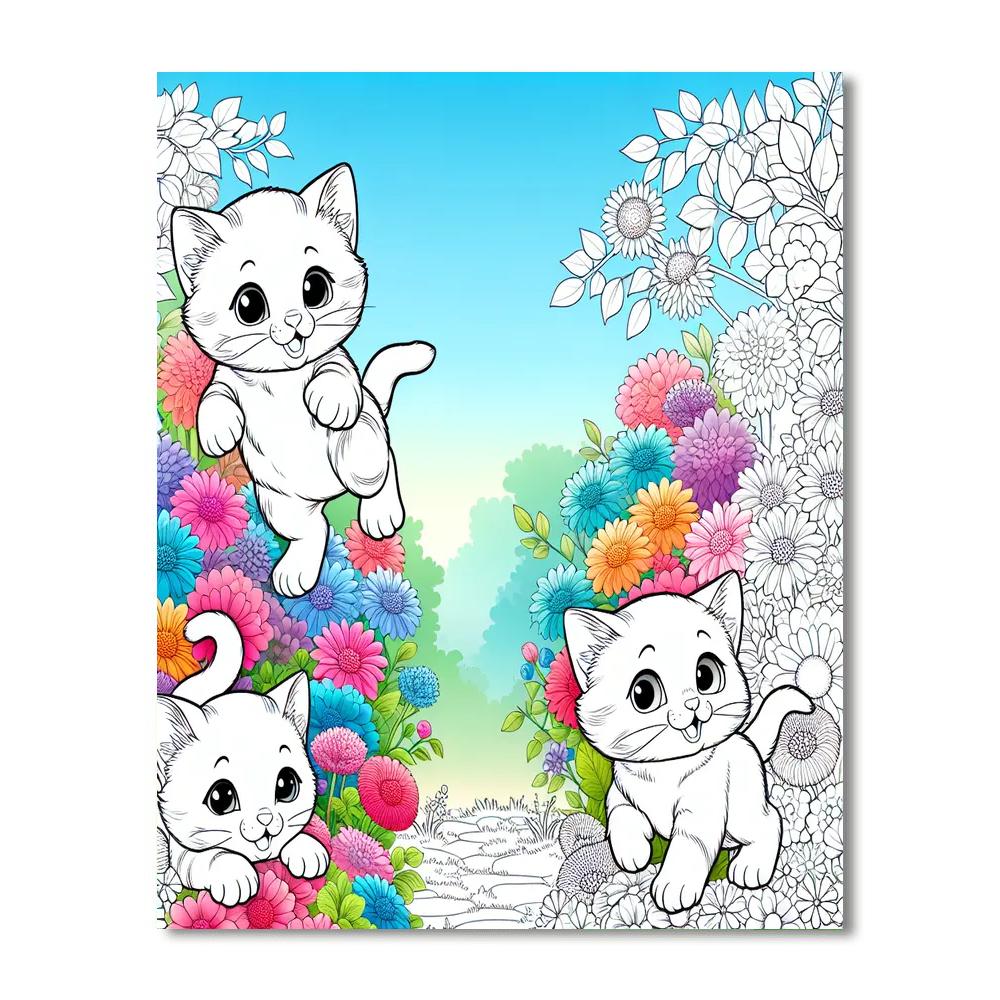 Wandering Kittens Numbered Painting Kits