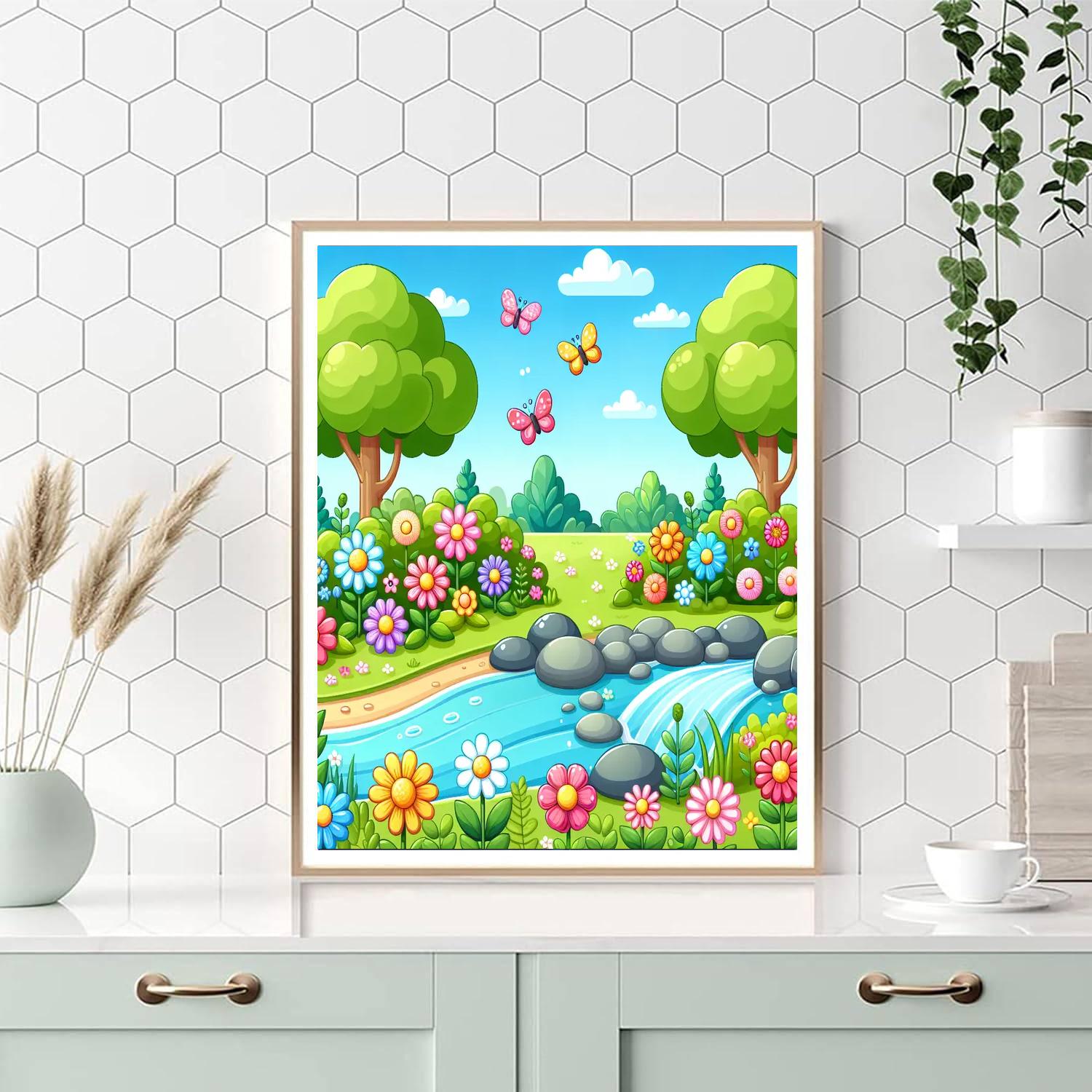 Garden Sanctuary Painting Number Kit