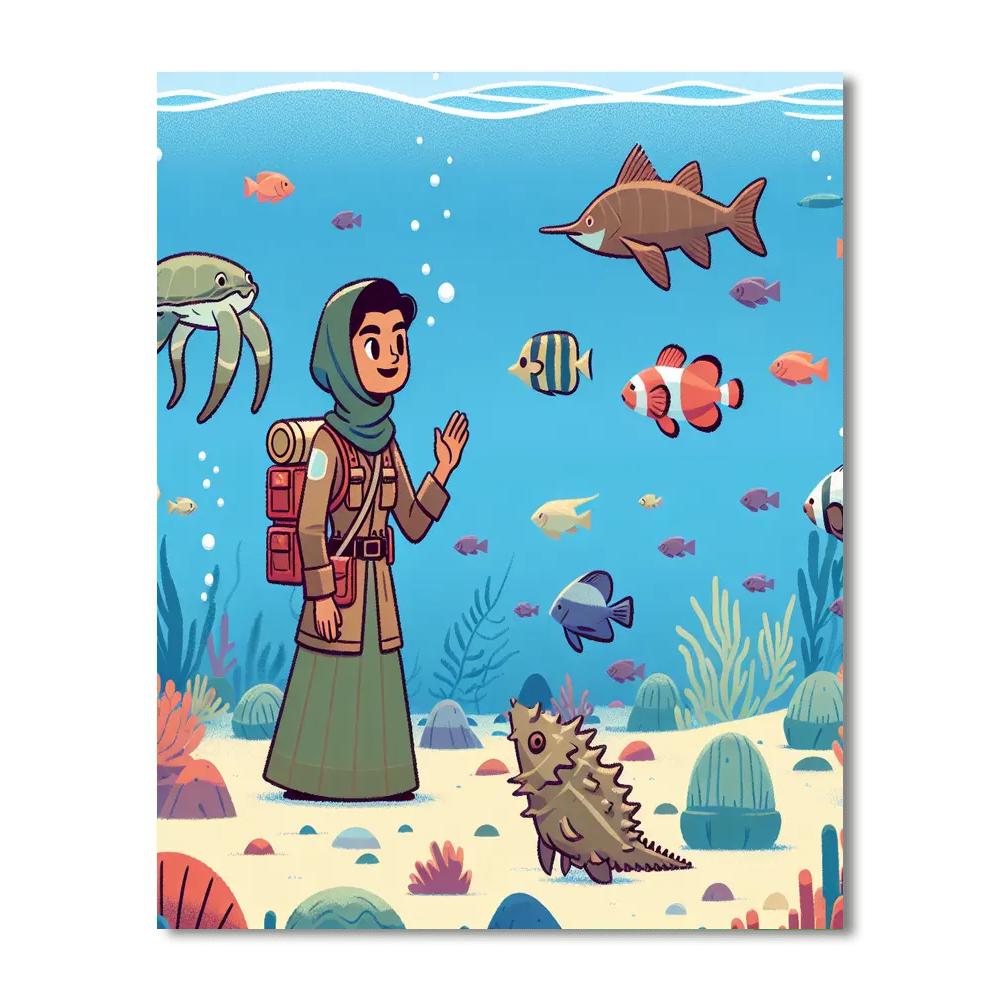 Underwater Kingdom Journey Painting Number Kit