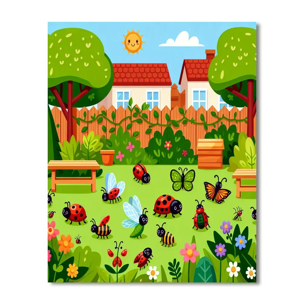 Backyard Bug Hunt Numbered Painting Kits