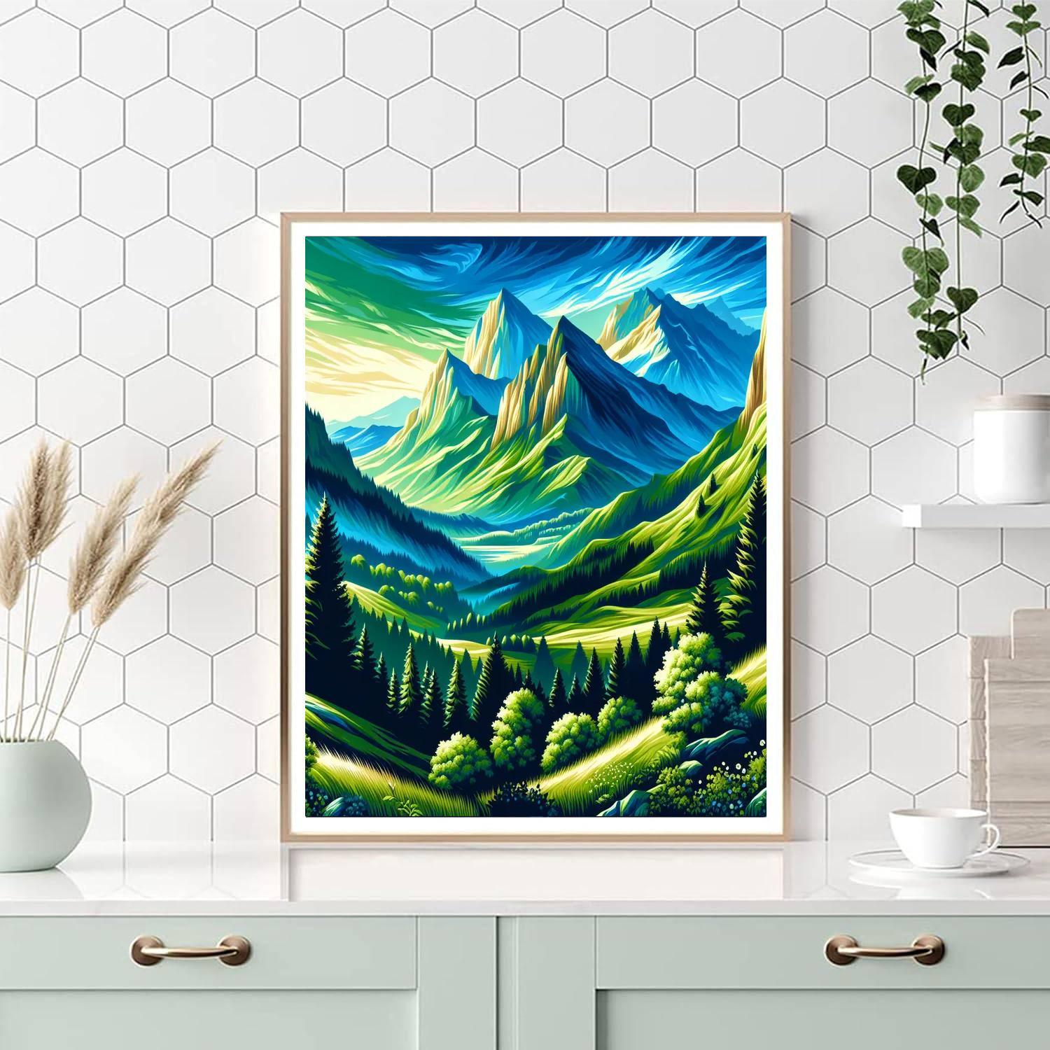 Radiant Mountain Retreat Paint By Color