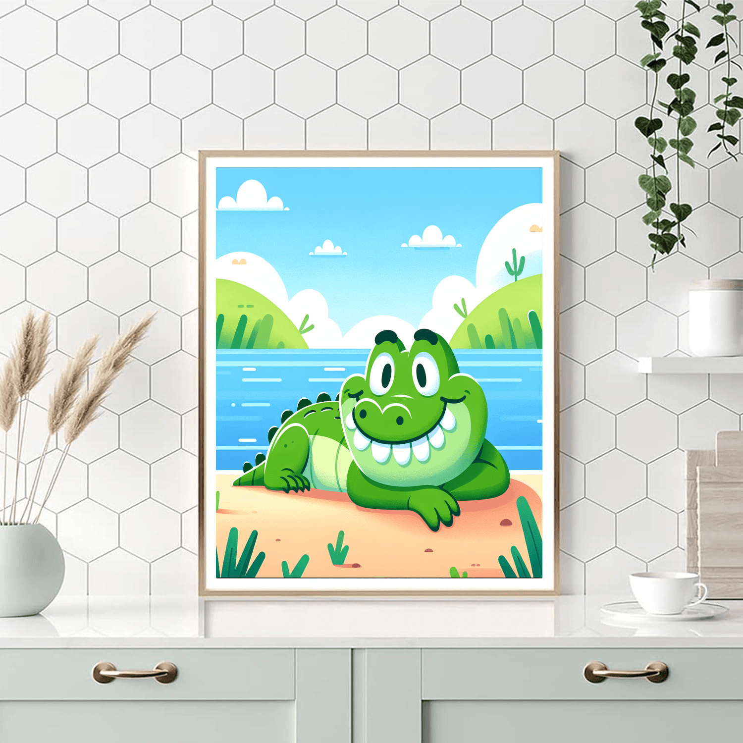 Colorful Crocodile Paint By Numbers Kits